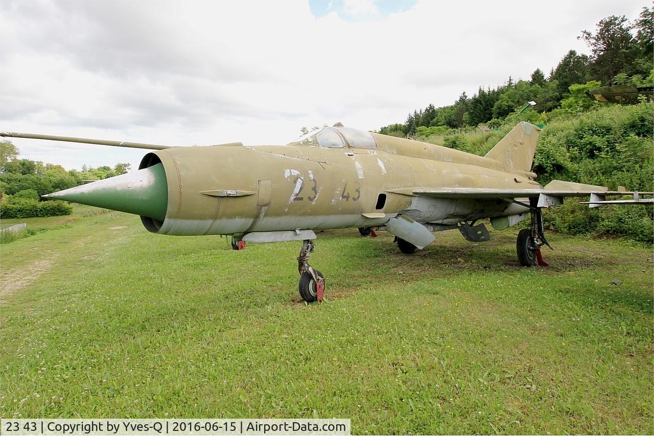 23 43, Mikoyan-Gurevich MiG-21MF C/N 96001091, Mikoyan-Gurevich MiG-21MF, Savigny-Les Beaune Museum