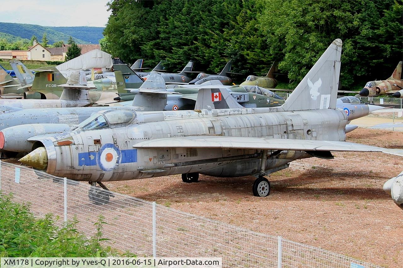 XM178, 1960 English Electric Lightning F.1A C/N 95065, English Electric Lightning F.1A, Savigny-Les Beaune Museum