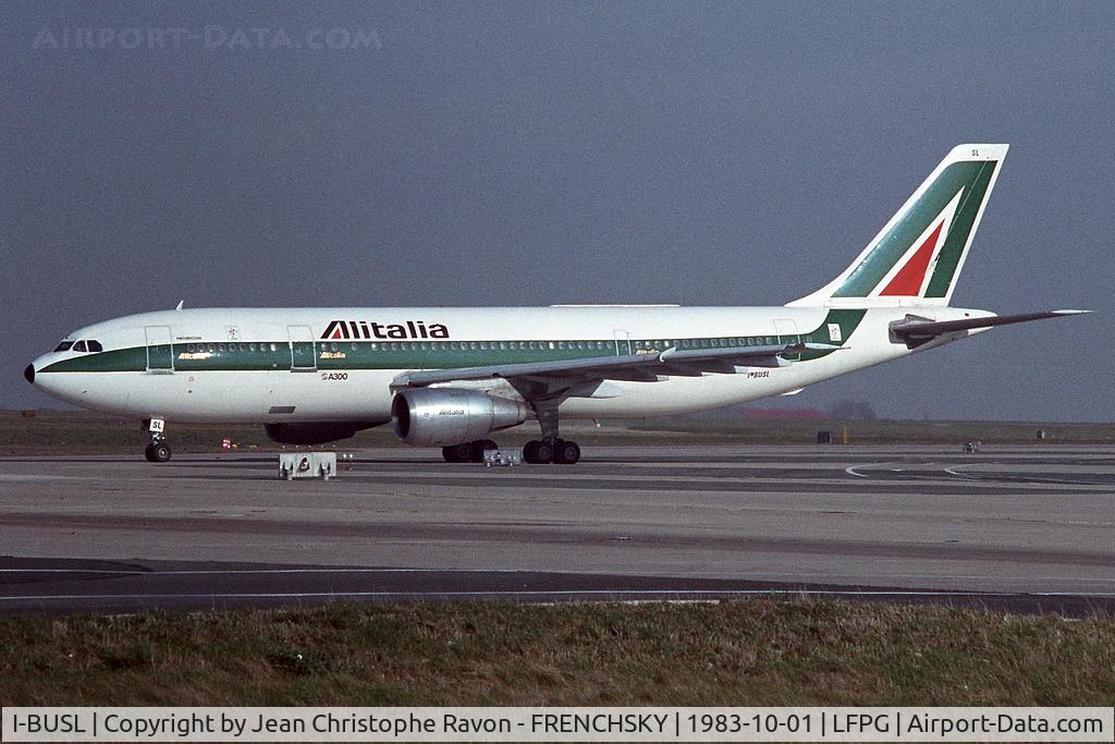 I-BUSL, 1982 Airbus A300B4-203 C/N 173, Alitalia (now EP-ICF Iran Air)