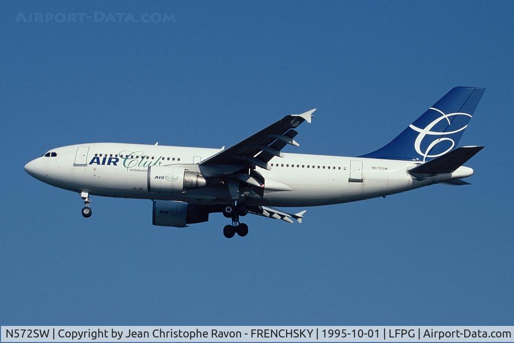 N572SW, 1988 Airbus A310-324 C/N 455, Air Club International (Broken up Nov 2009 at LDE)