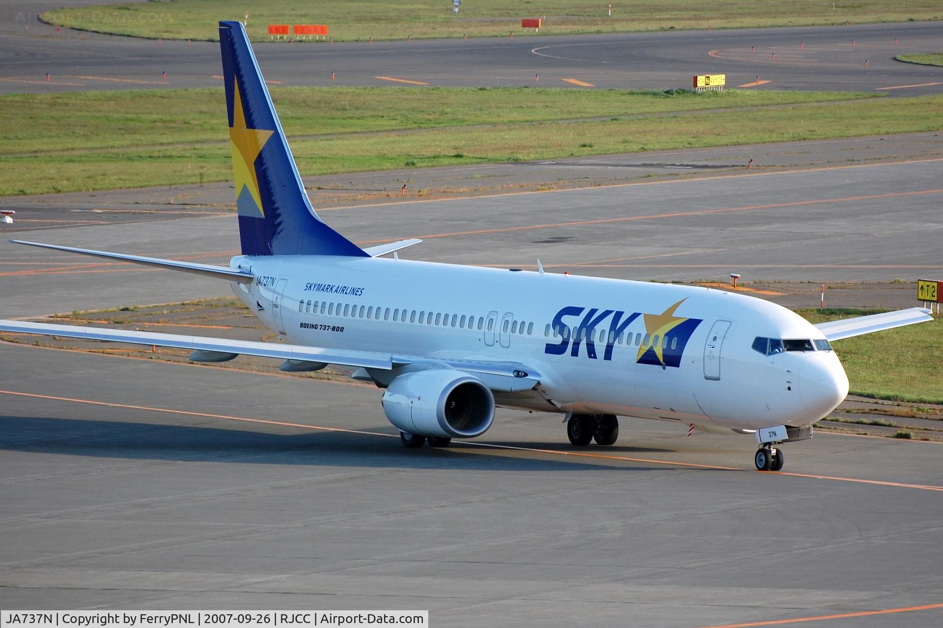 JA737N, 2007 Boeing 737-8HX C/N 36845, Arrival of Skymark B738