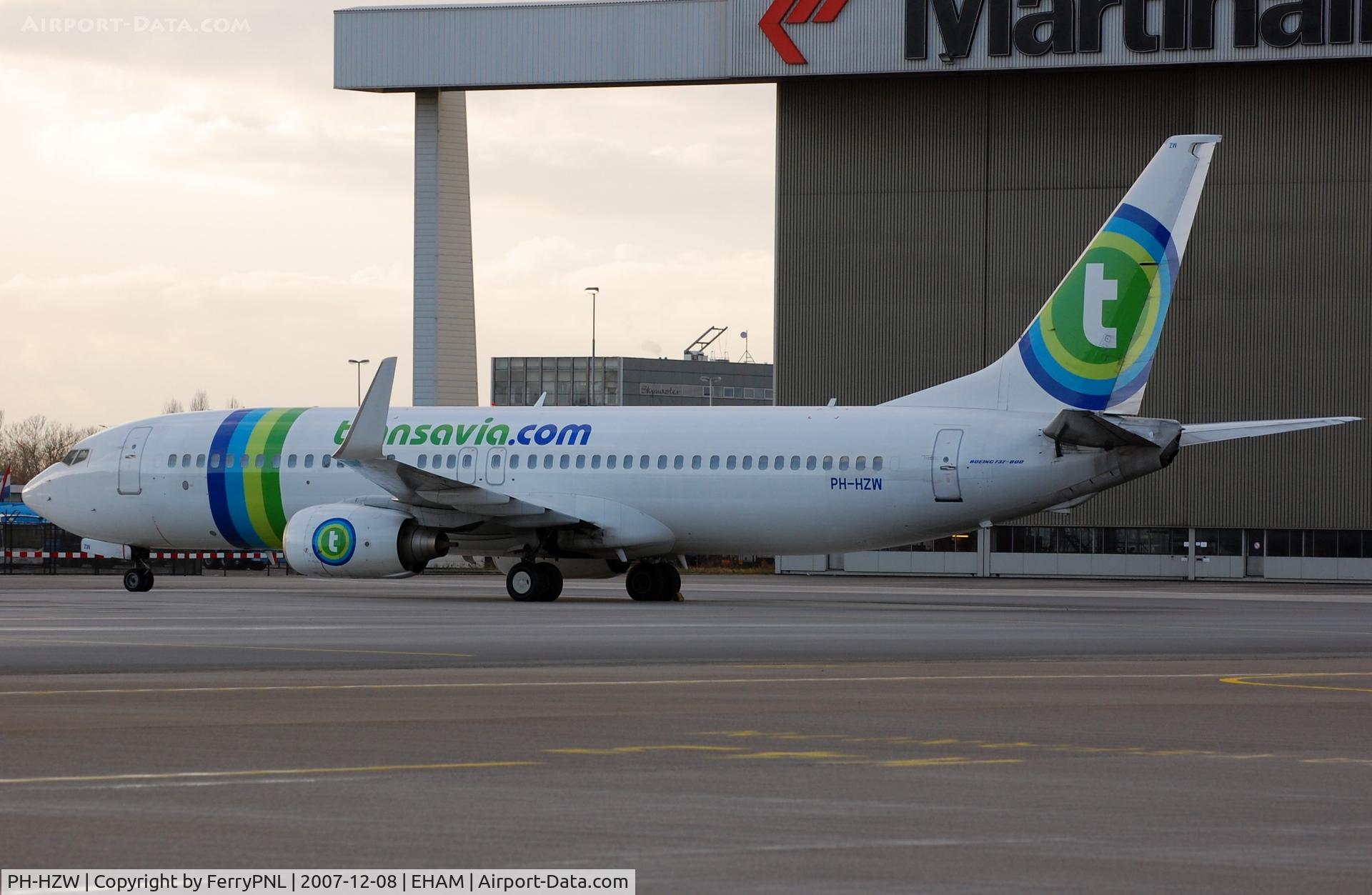 PH-HZW, 2002 Boeing 737-8K2 C/N 29345, Transavia B738 parked at East.