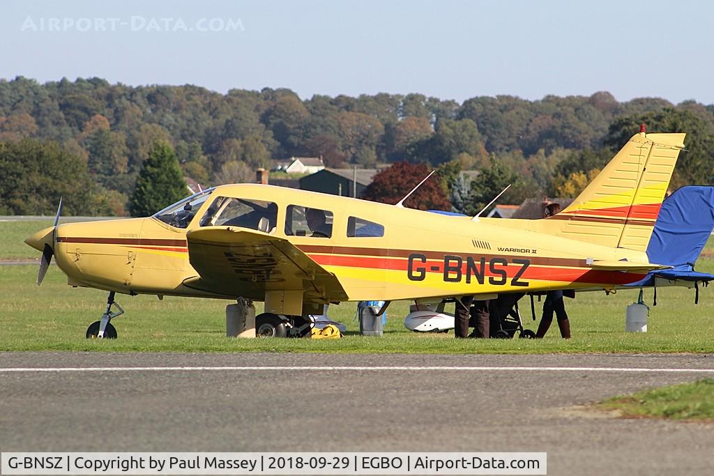 G-BNSZ, 1981 Piper PA-28-161 Cherokee Warrior II C/N 28-8116315, Resident Aircraft. Ex:-8433B,N84326.