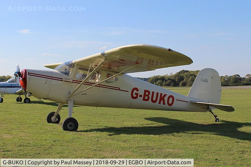 G-BUKO, 1947 Cessna 120 C/N 13089, Visiting Aircraft. Ex:_ N2828N,NC2828N.