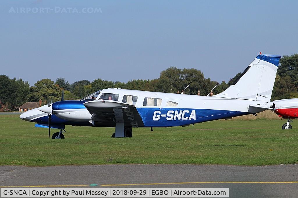 G-SNCA, 1979 Piper PA-34-200T Seneca II C/N 34-7970355, Visiting Aircraft. Ex:-5B-CKW
