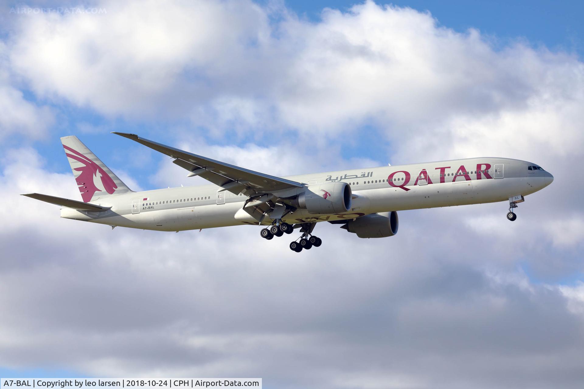 A7-BAL, 2010 Boeing 777-3DZ/ER C/N 38244, Copenhagen 24.10.2018