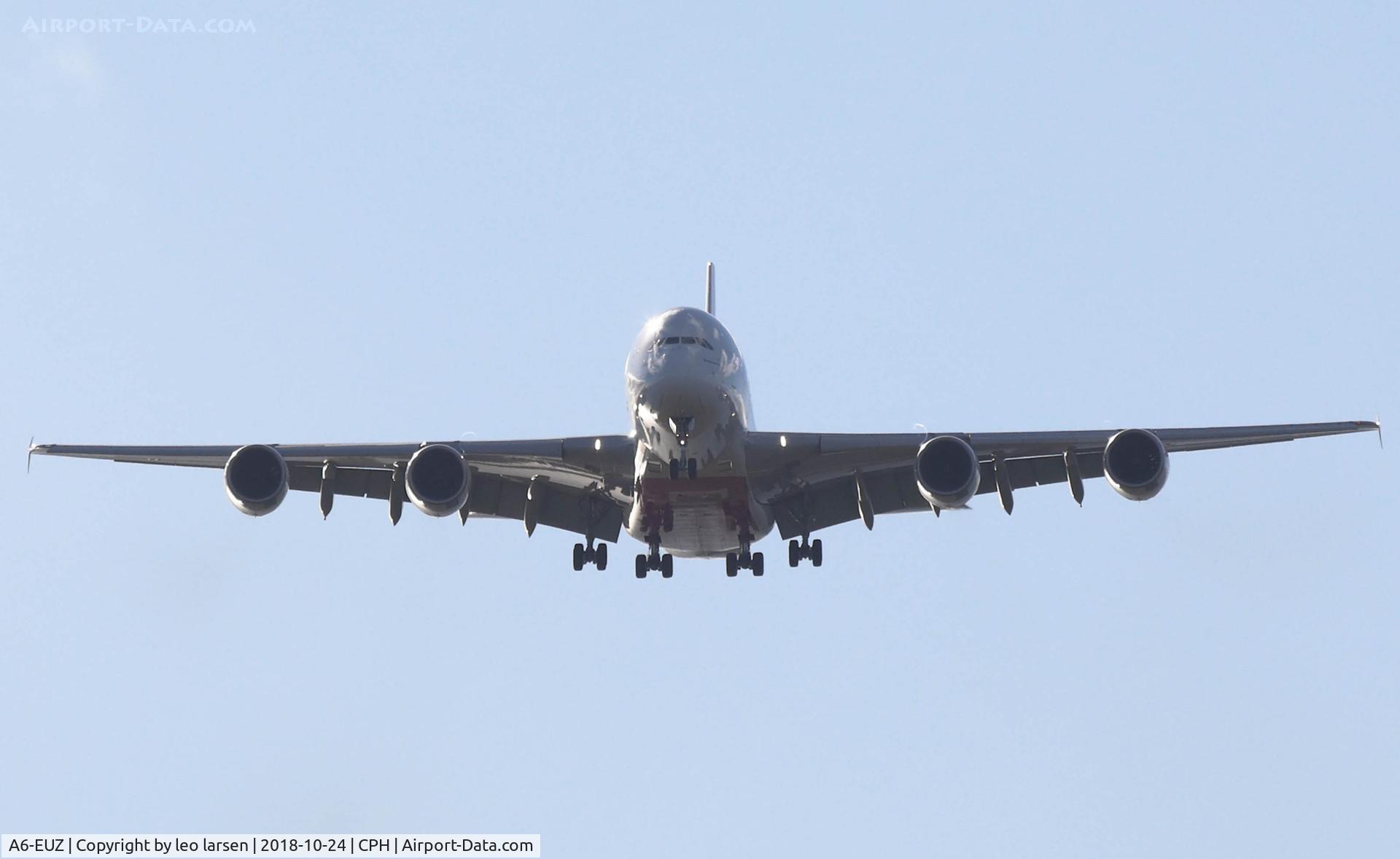 A6-EUZ, 2017 Airbus A380-842 C/N 244, Copenhagen 24.10.2018