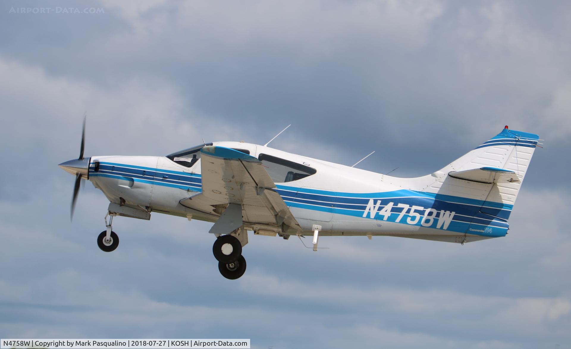 N4758W, 1976 Rockwell International 114 Commander C/N 14088, Rockwell International 114