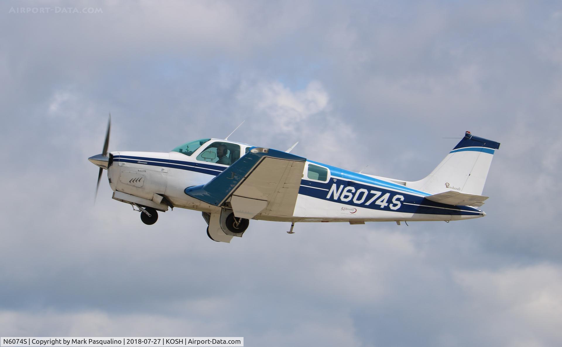 N6074S, 1975 Beech A36 Bonanza 36 C/N E-778, Beech A36