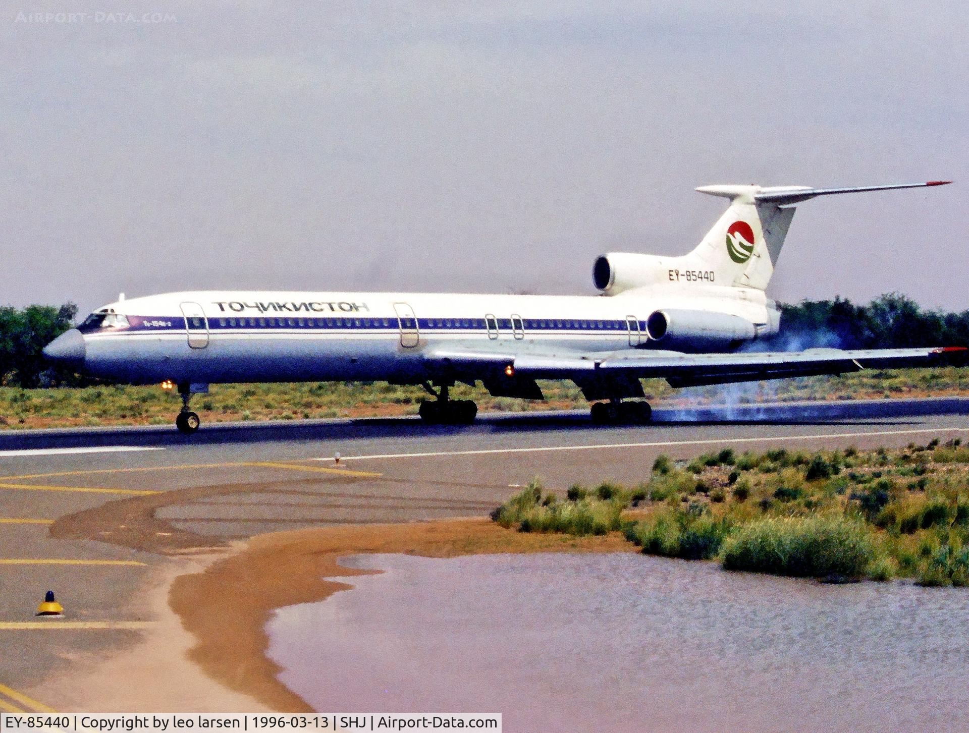 EY-85440, 1980 Tupolev Tu-154B-2 C/N 80A440, Sharjah 13.3.1996