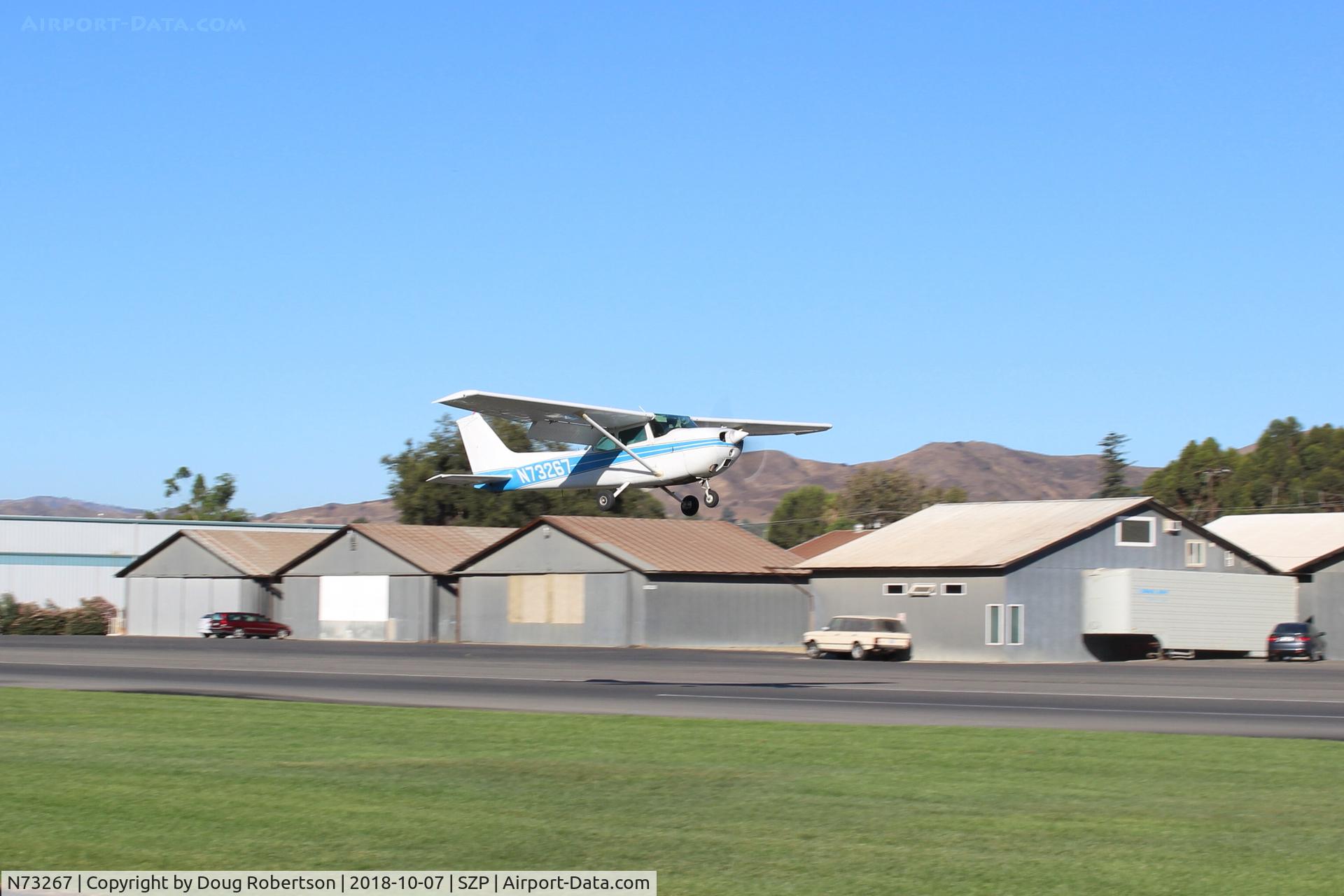 N73267, 1976 Cessna 172M C/N 17267344, 1976 Cessna 172M SKYHAWK, Lycoming O-320-E2D 150 Hp, STOL takeoff climb Rwy 04