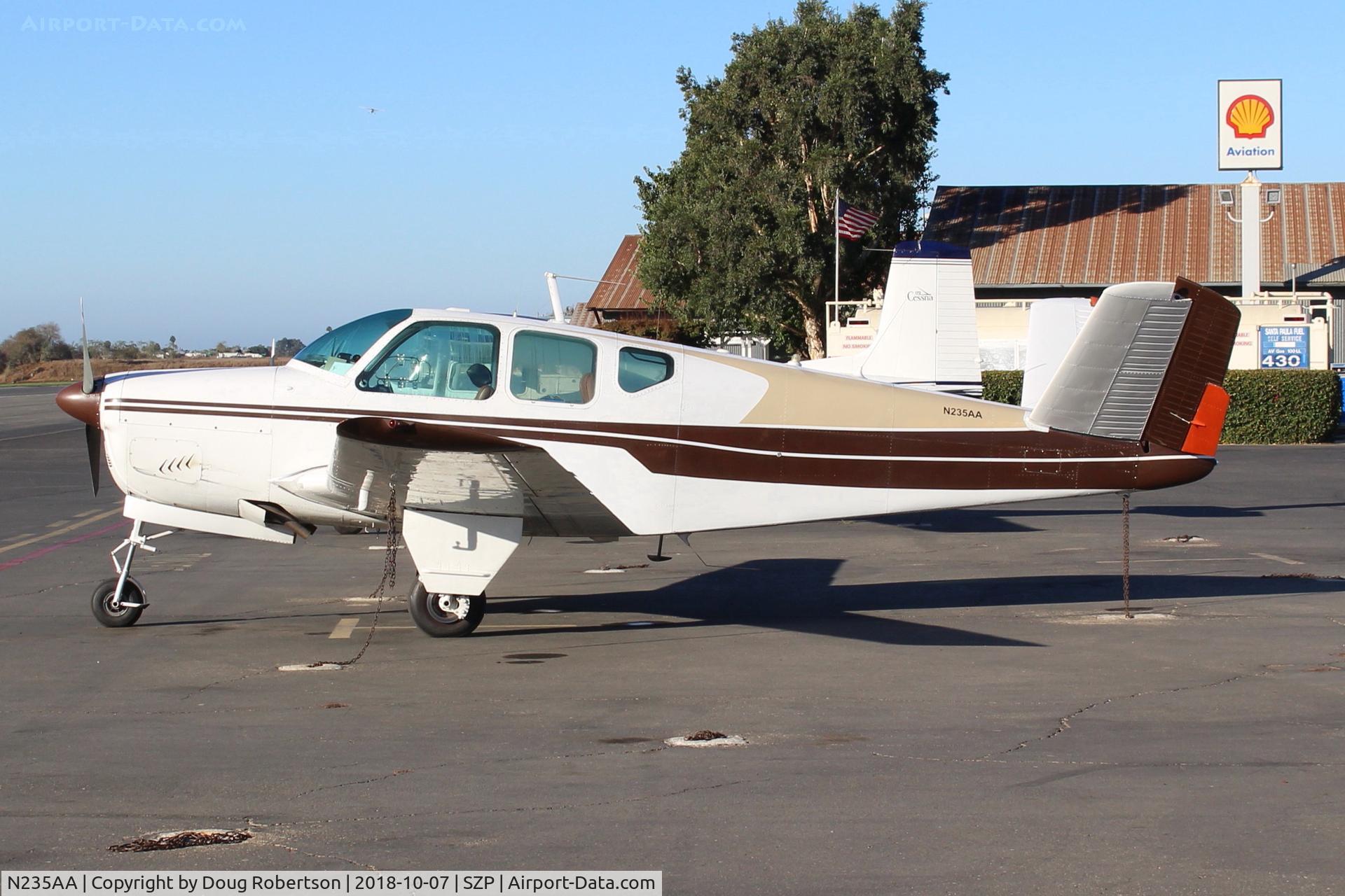 N235AA, 1959 Beech K35 Bonanza C/N D-5967, 1959 Beech K35 BONANZA, Continental IO-470-C 250 Hp, on Transient Ramp