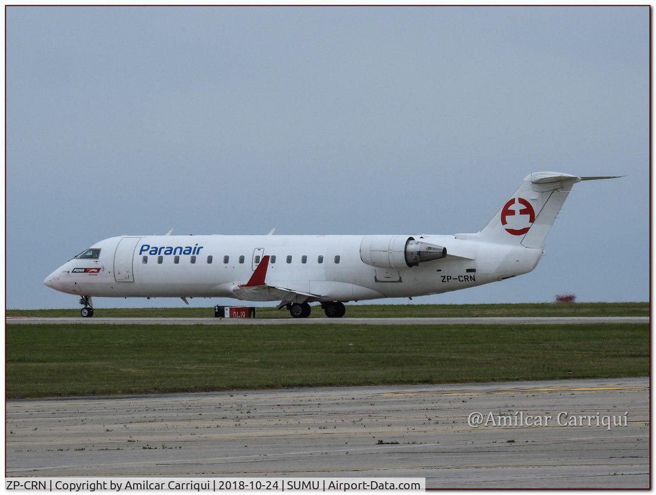 ZP-CRN, 2003 Canadair CRJ-200LR (CL-600-2B19) C/N 7866, Paranair (reg. ZP-CRN)