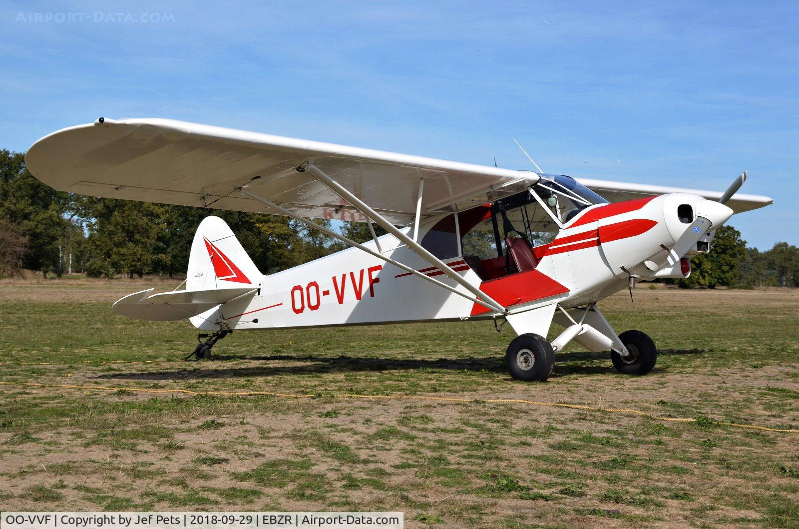 OO-VVF, Piper PA-18-150 Super Cub C/N 18-8319, Glider tug at Zoersel.