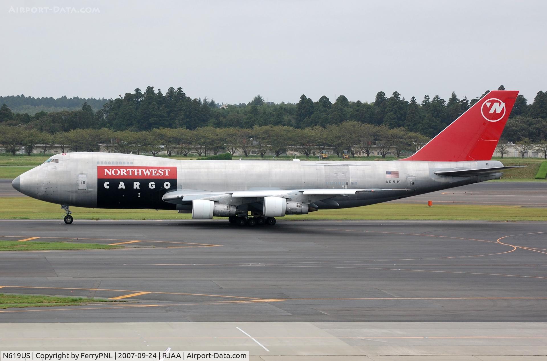 N619US, 1977 Boeing 747-251F C/N 21321, NW Cargo B742F departing