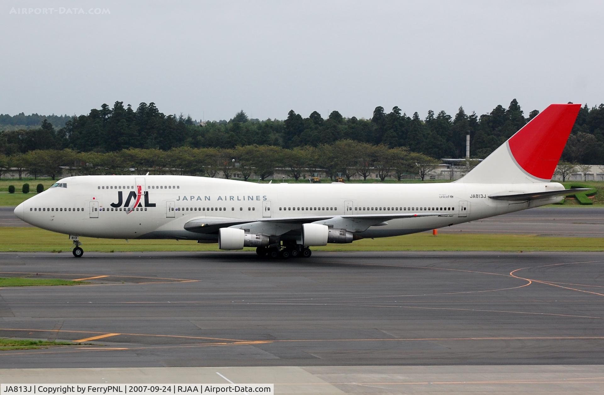JA813J, 1983 Boeing 747-346 C/N 23068, Japan Airlines B743