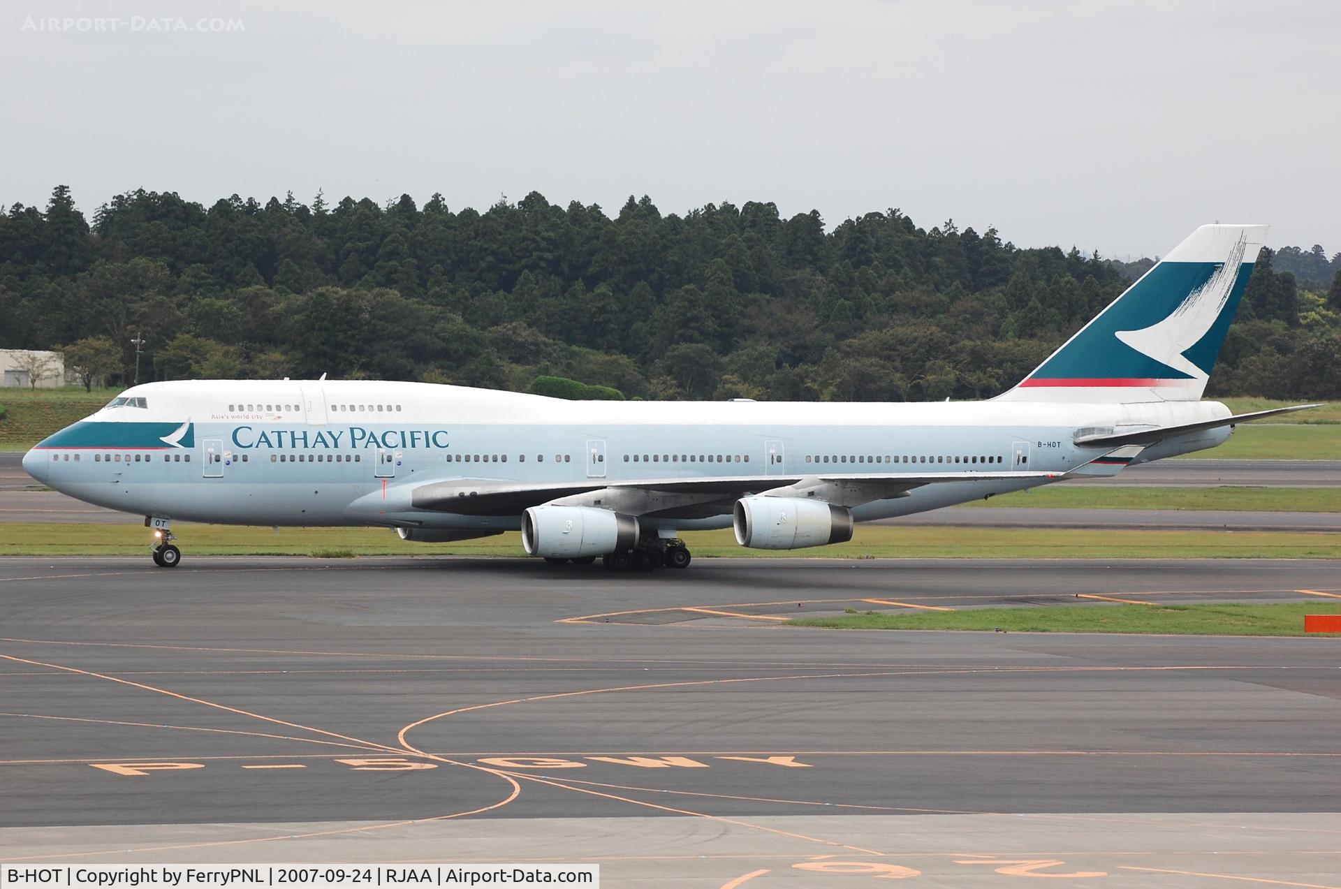 B-HOT, 1990 Boeing 747-467 C/N 24851, Cathay B744 in NRT