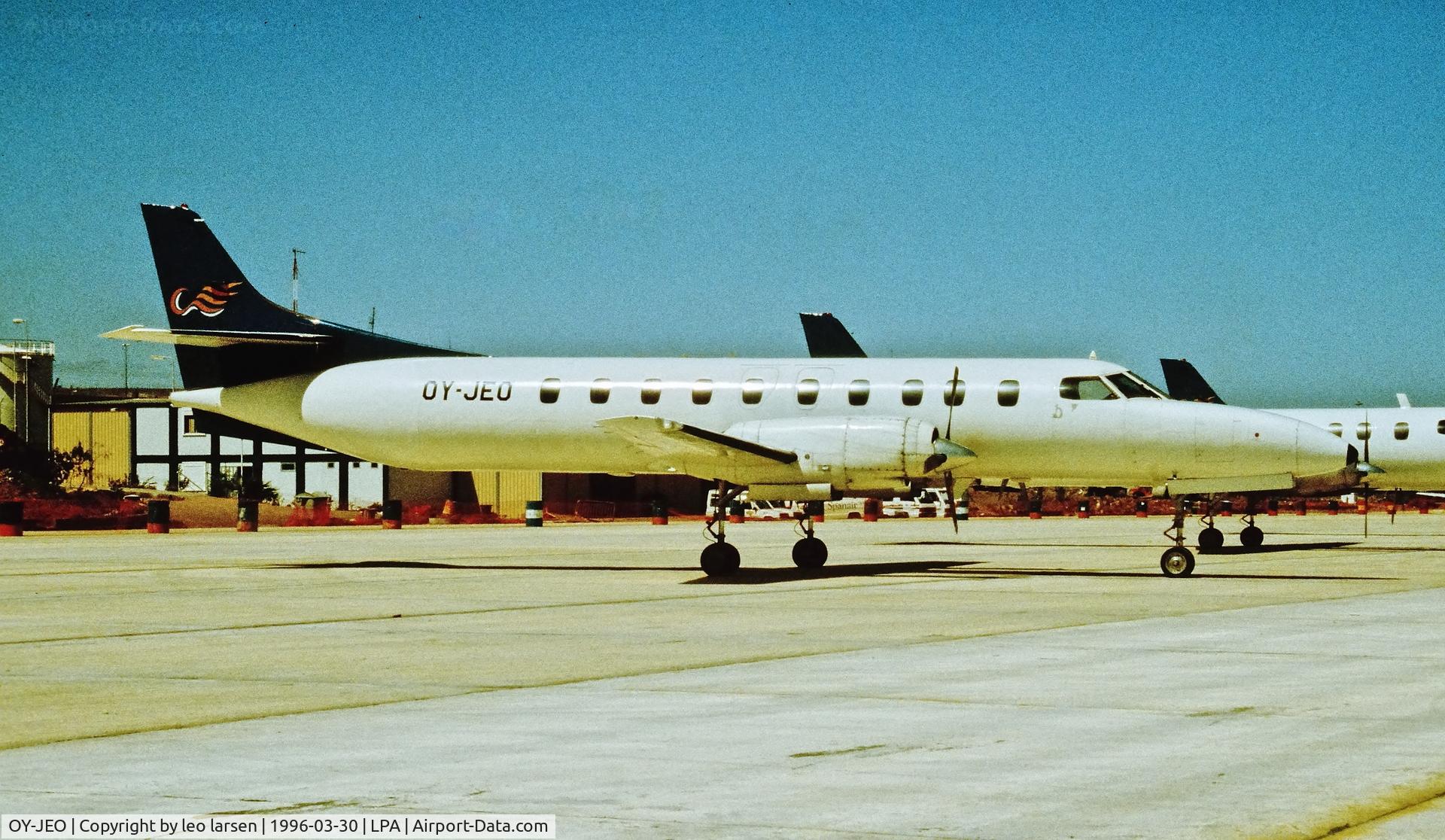 OY-JEO, 1979 Swearingen SA-226TC Metro II C/N TC-318, Las Palmas 30.3.1996