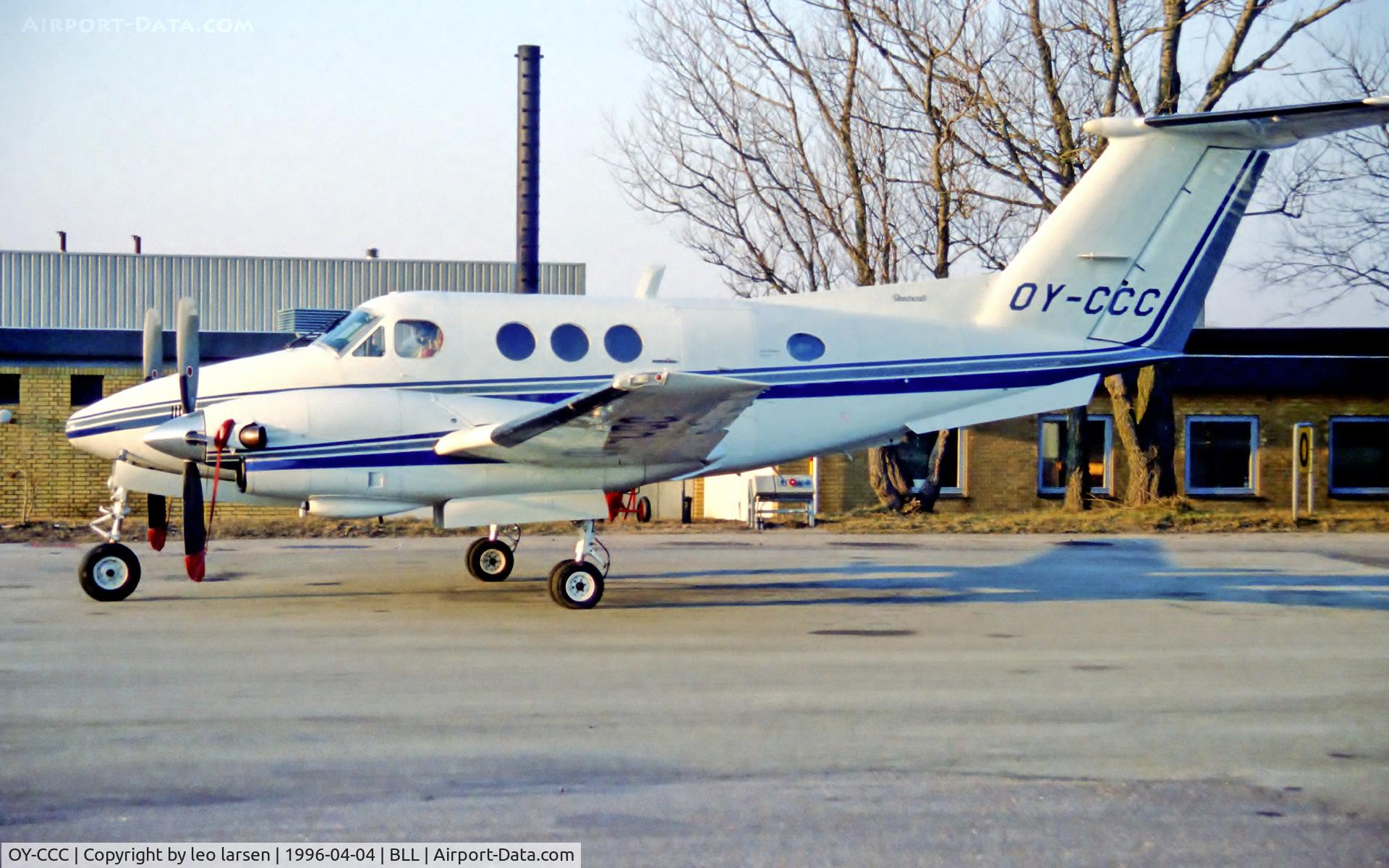 OY-CCC, 1982 Beech 65-F90 King Air C/N LA-184, Billund 4.4.1996