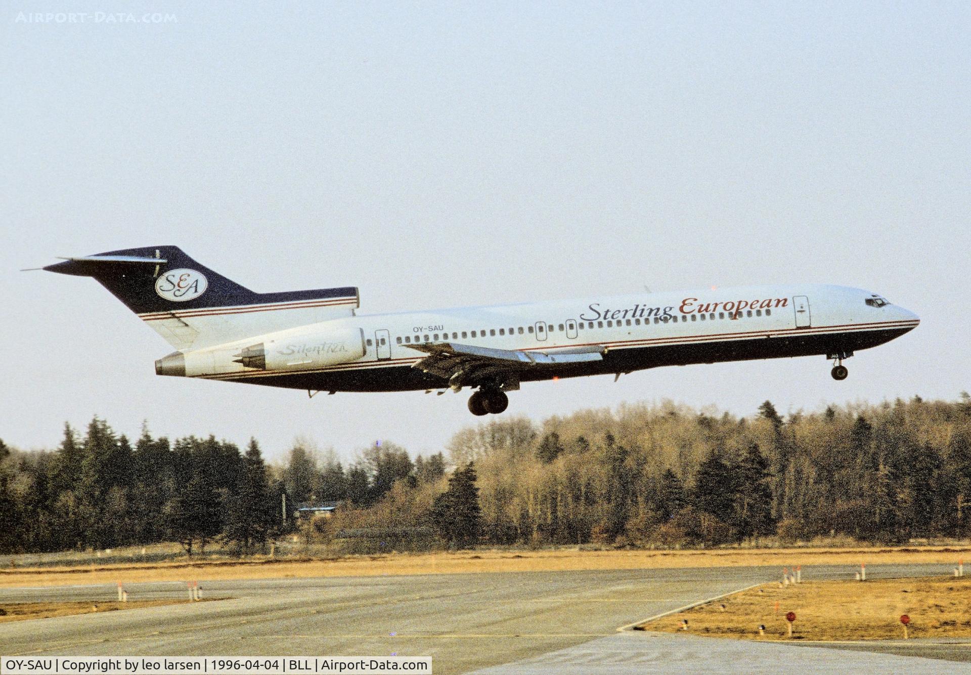 OY-SAU, 1973 Boeing 727-2J4 C/N 20764, Billund 4.4.1996 conv. to Super B-727 Valsan.