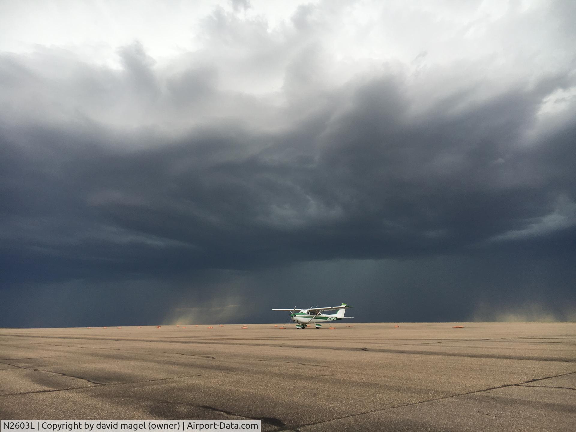 N2603L, 1967 Cessna 172H C/N 17255803, we flew to Colorado, this storm chased me from new mexico.  Rain came 10 minutes later