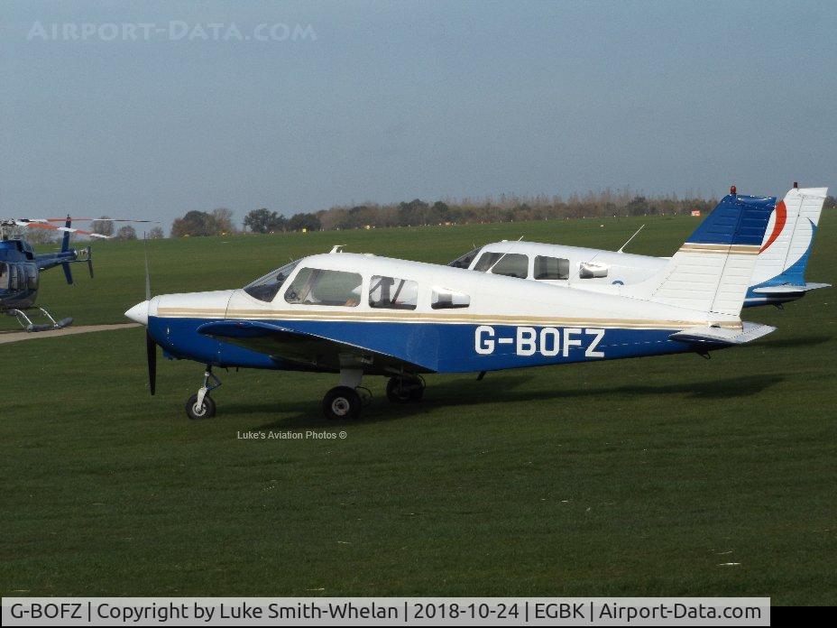 G-BOFZ, 1978 Piper PA-28-161 Cherokee Warrior II C/N 28-7816255, At Sywell Aerodrome.