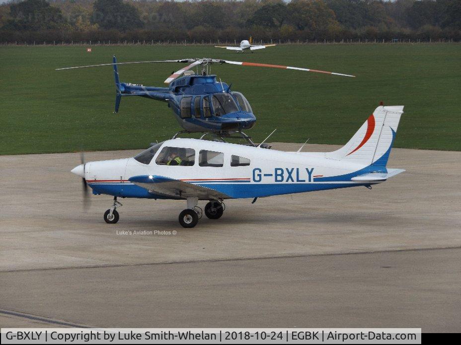 G-BXLY, 1977 Piper PA-28-151 Cherokee Warrior C/N 28-7715220, At Sywell Aerodrome.