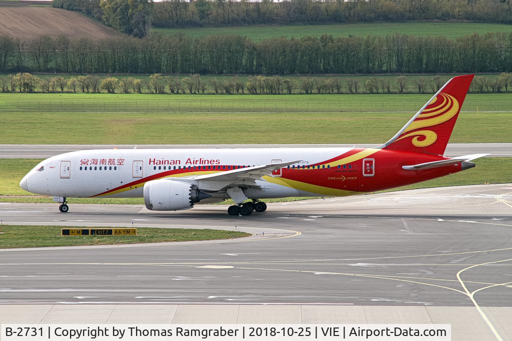 B-2731, 2013 Boeing 787-8 Dreamliner C/N 34945, Hainan Airlines Boeing 787-8