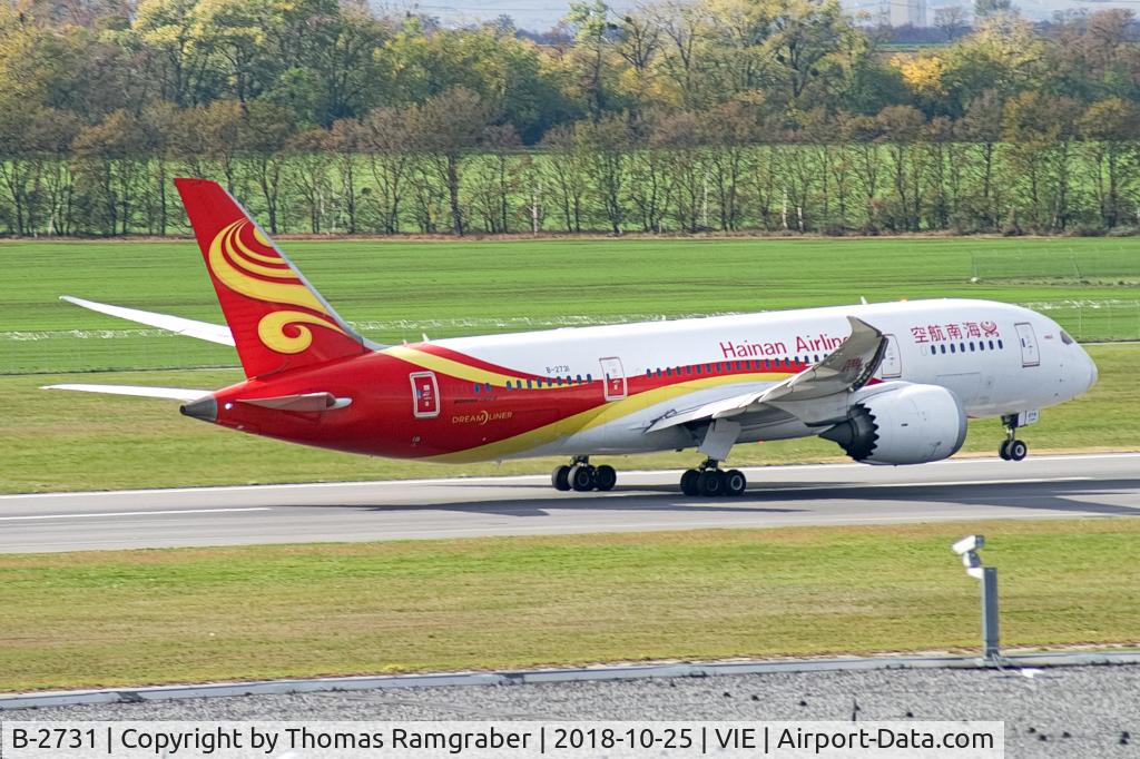 B-2731, 2013 Boeing 787-8 Dreamliner C/N 34945, Hainan Airlines Boeing 787-8