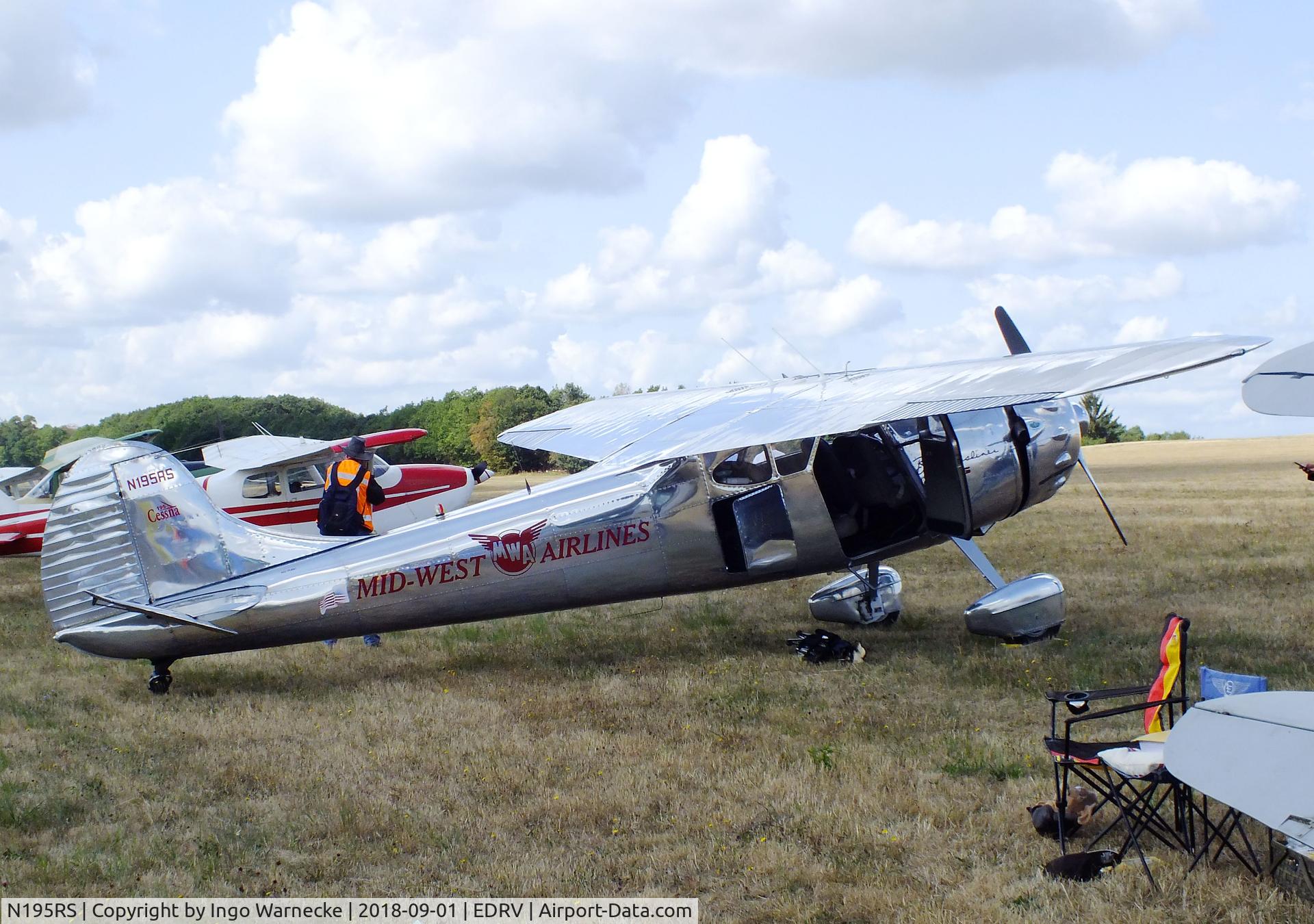 N195RS, 1950 Cessna 195A C/N 7594, Cessna 195B Businessliner at the 2018 Flugplatzfest Wershofen
