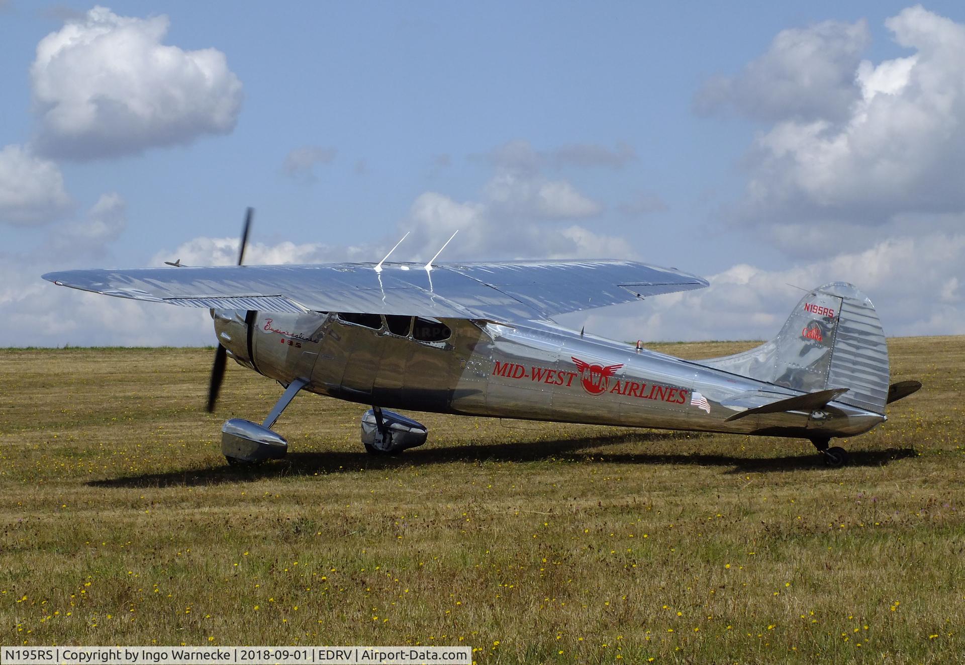 N195RS, 1950 Cessna 195A C/N 7594, Cessna 195B Businessliner at the 2018 Flugplatzfest Wershofen