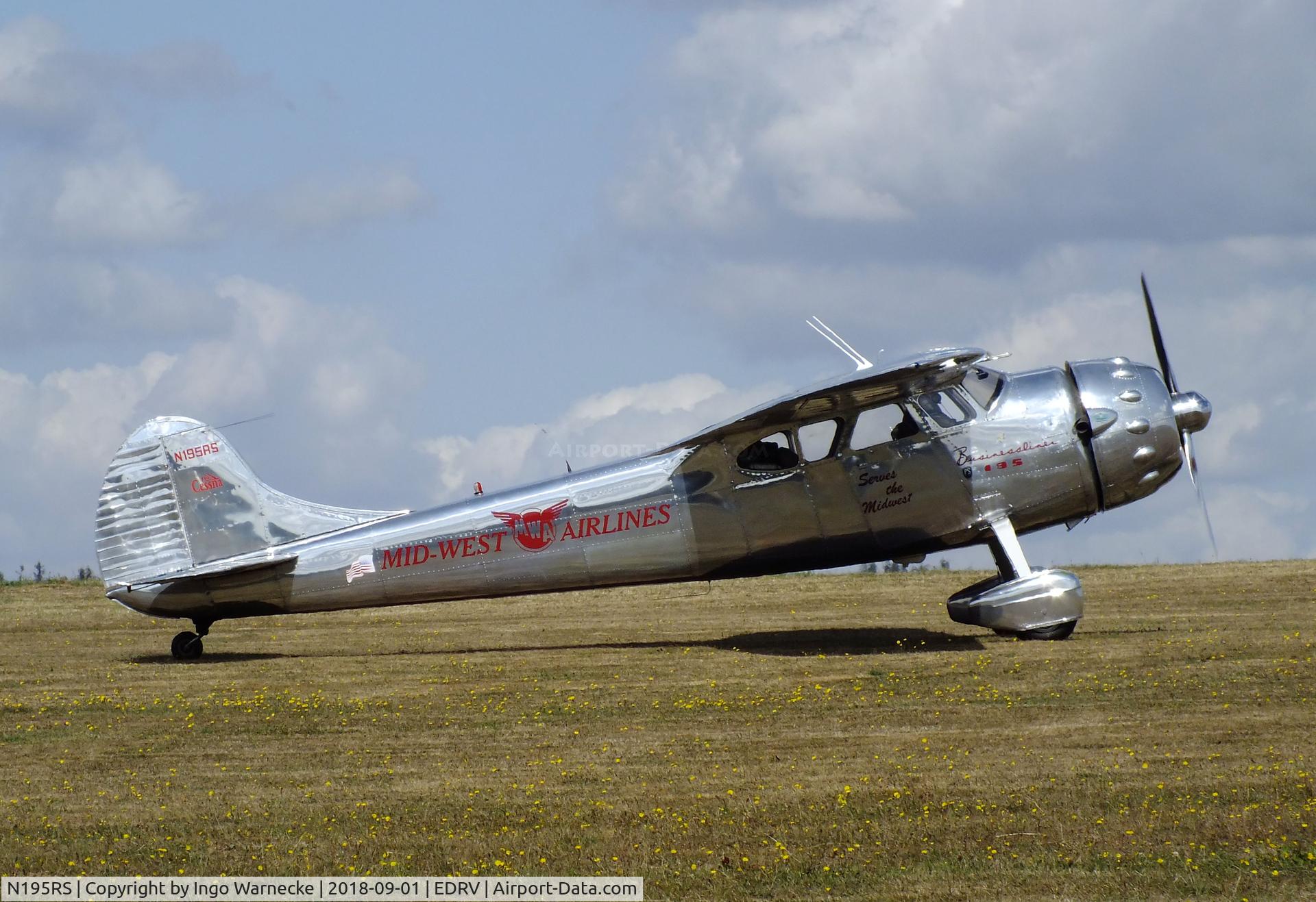 N195RS, 1950 Cessna 195A C/N 7594, Cessna 195B Businessliner at the 2018 Flugplatzfest Wershofen
