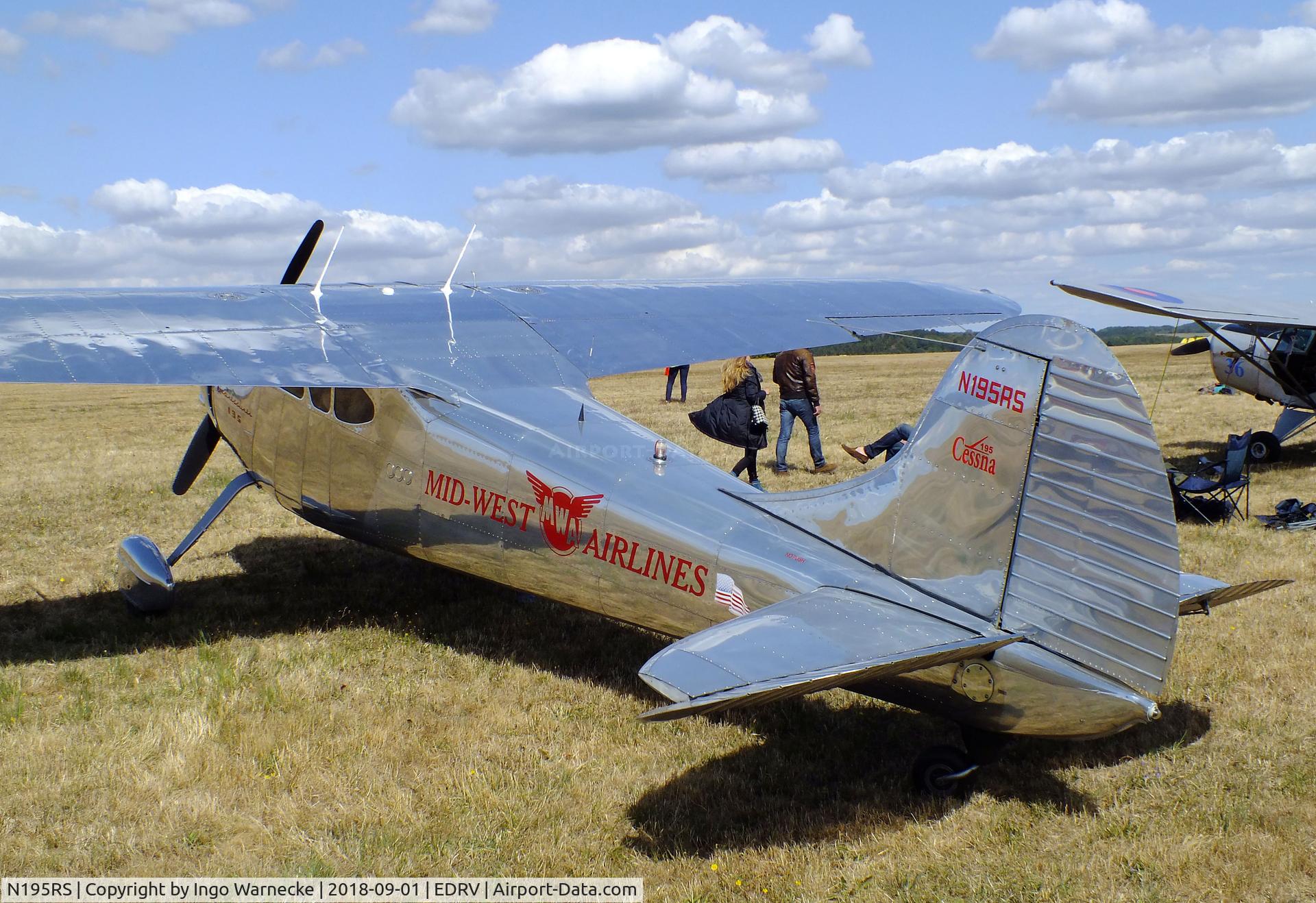 N195RS, 1950 Cessna 195A C/N 7594, Cessna 195B Businessliner at the 2018 Flugplatzfest Wershofen