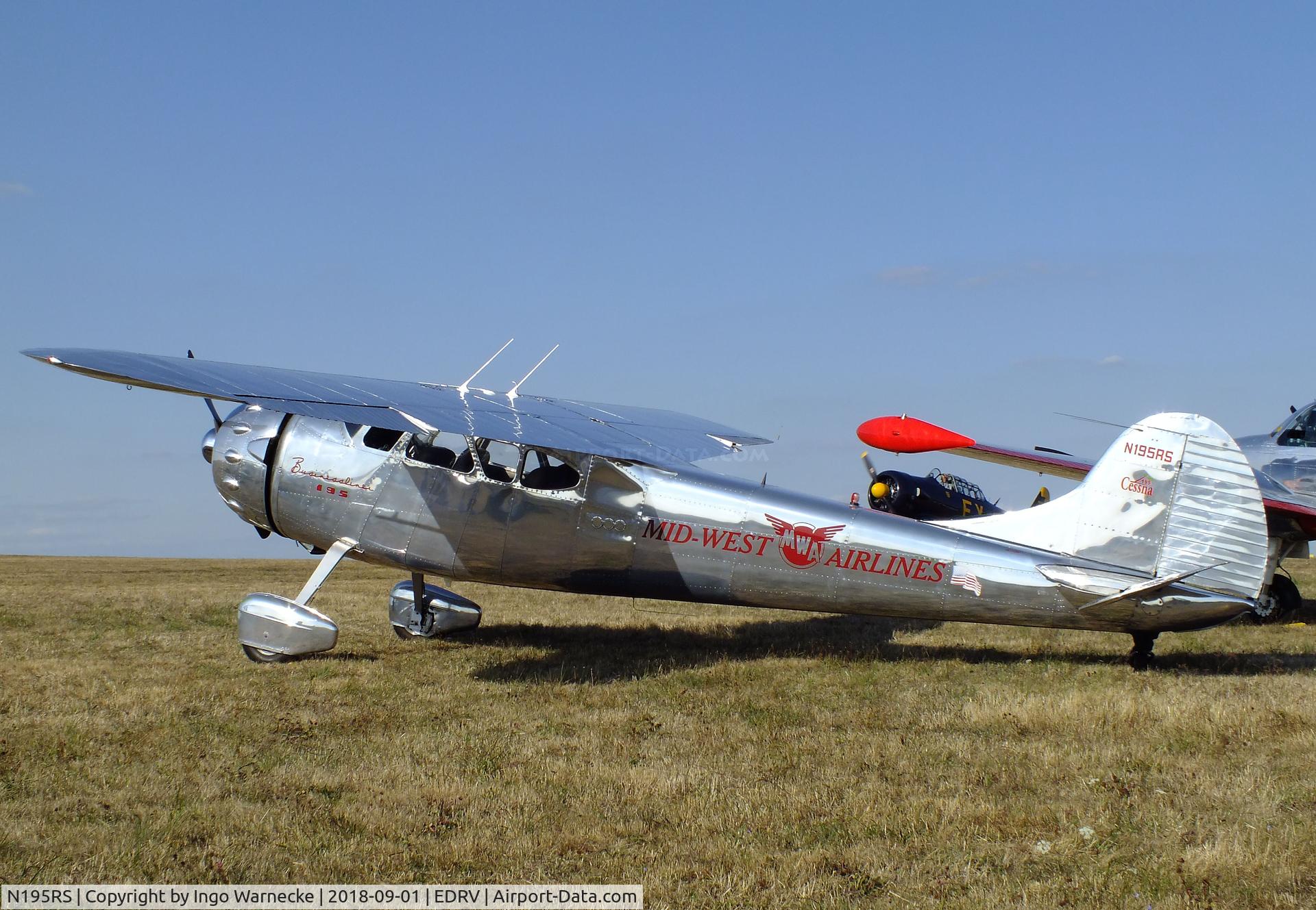 N195RS, 1950 Cessna 195A C/N 7594, Cessna 195B Businessliner at the 2018 Flugplatzfest Wershofen