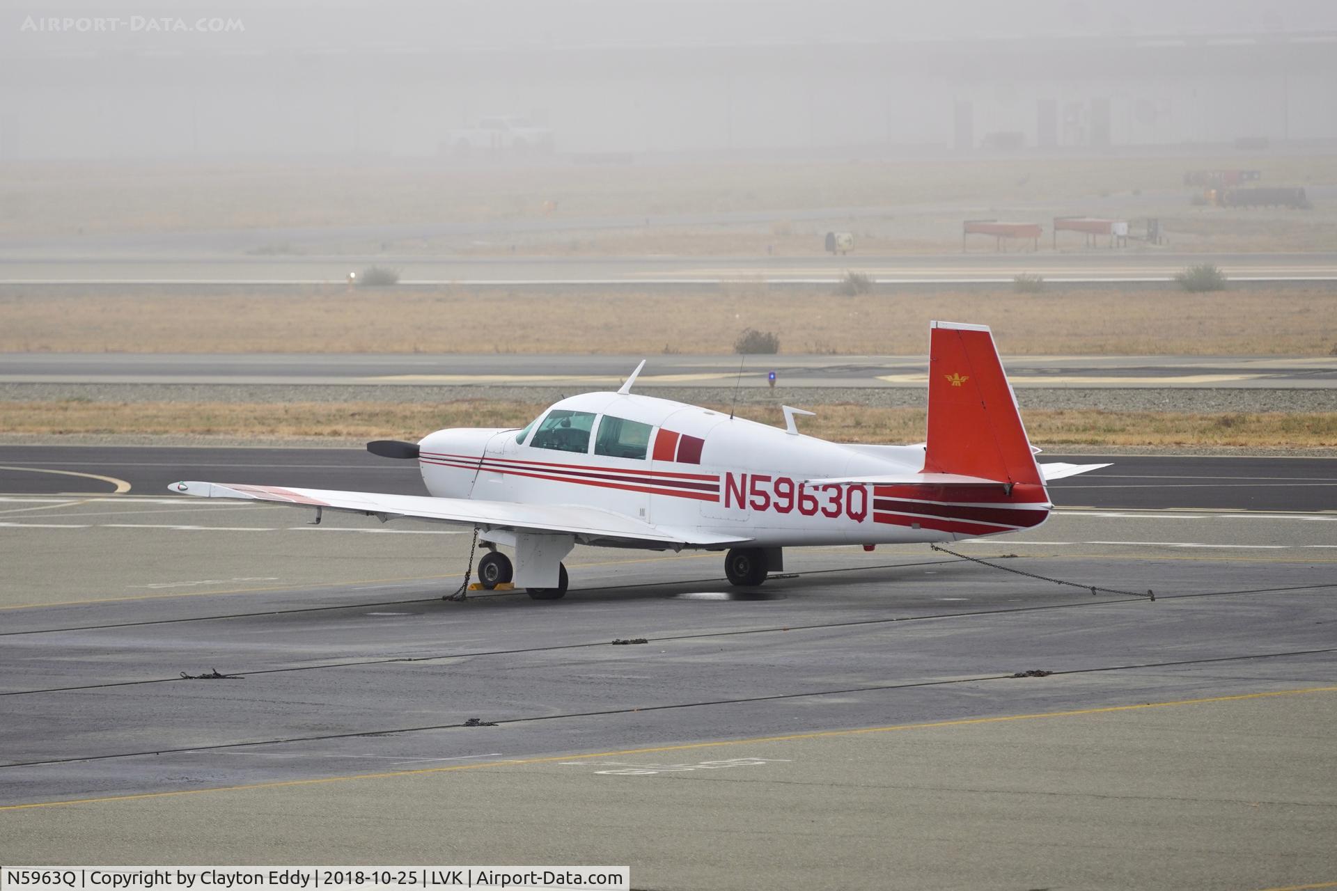 N5963Q, 1965 Mooney M20C Ranger C/N 3199, Livermore Airport California 2018.