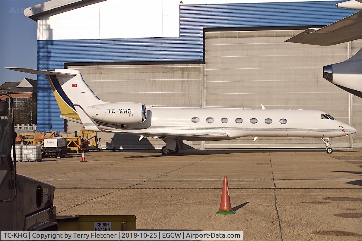 TC-KHG, 2014 Gulfstream G550 C/N 5459, At London-Luton