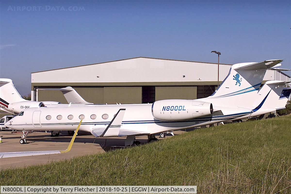 N800DL, 2009 Gulfstream Aerospace GV-SP (G550) C/N 5244, At London-Luton