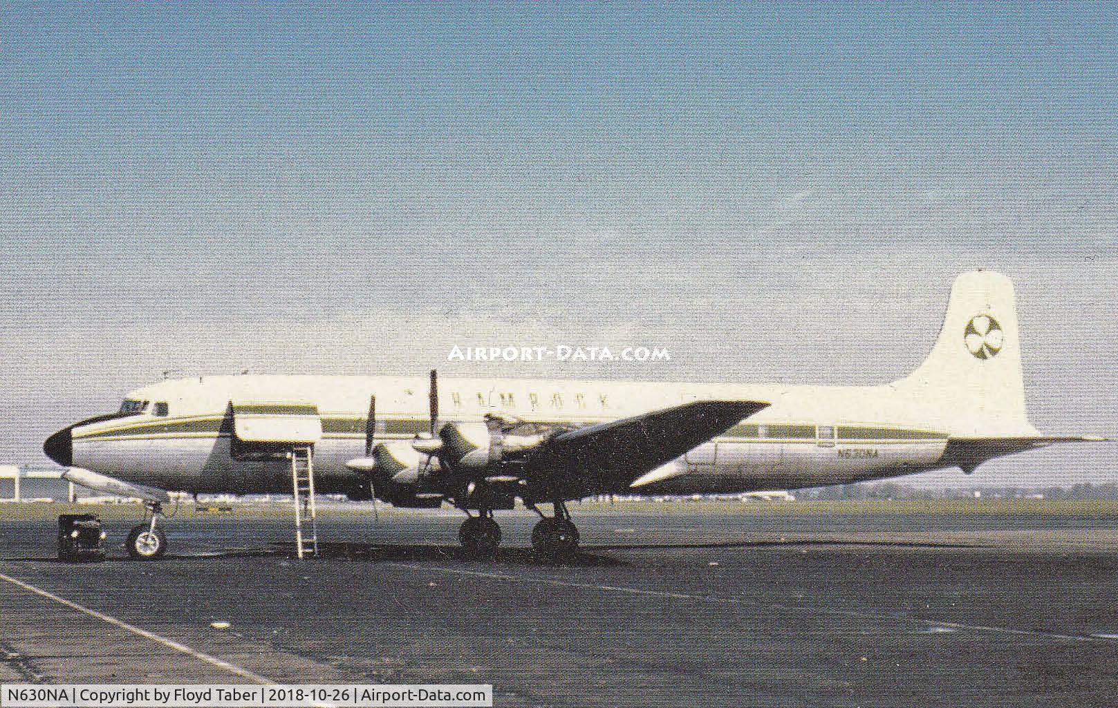 N630NA, 1958 Douglas DC-6A C/N 45474, off an old postcard