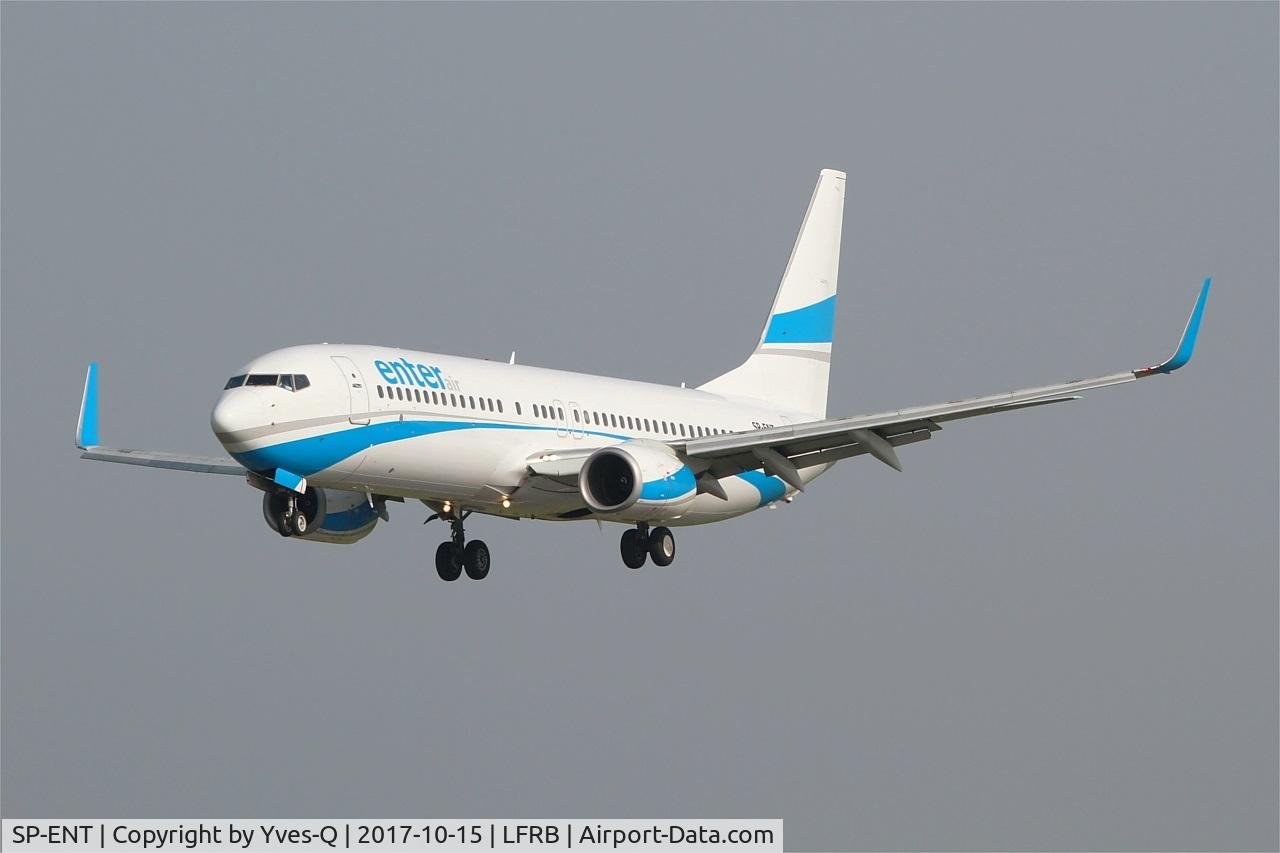 SP-ENT, 2000 Boeing 737-8AS C/N 29926, Boeing 737-8AS, Short approach rwy 25L, Brest-Bretagne airport (LFRB-BES)