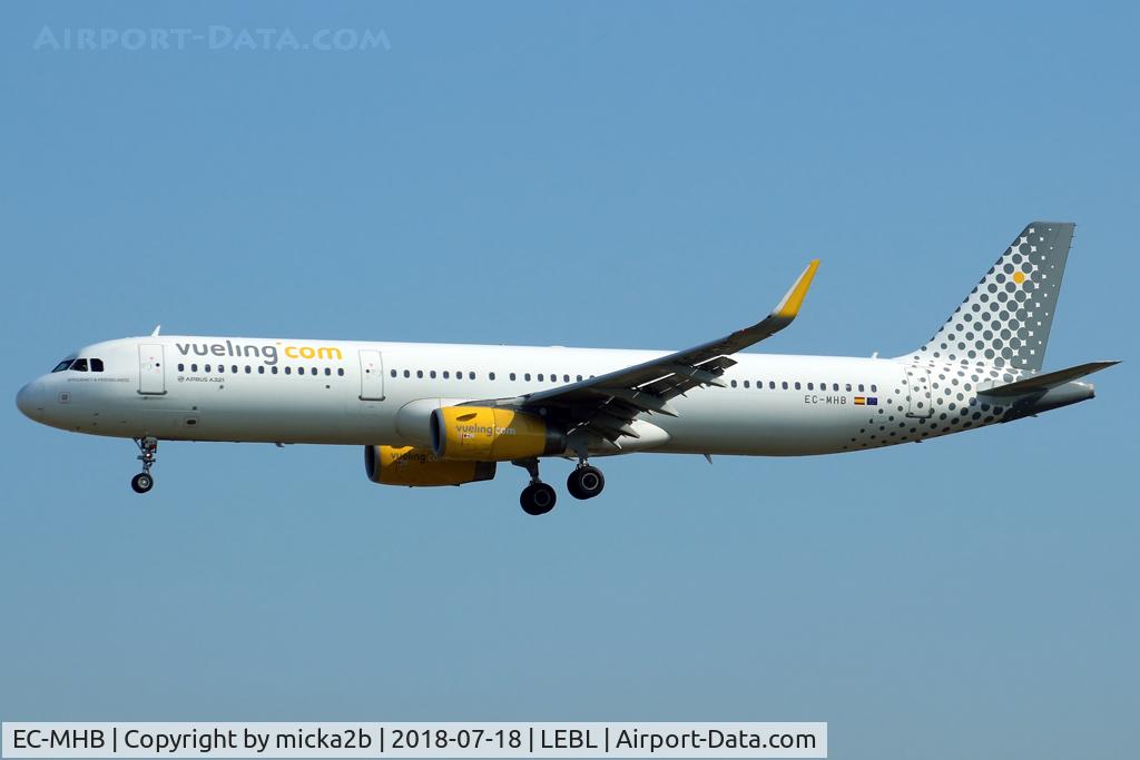 EC-MHB, 2015 Airbus A321-231 C/N 6691, Landing