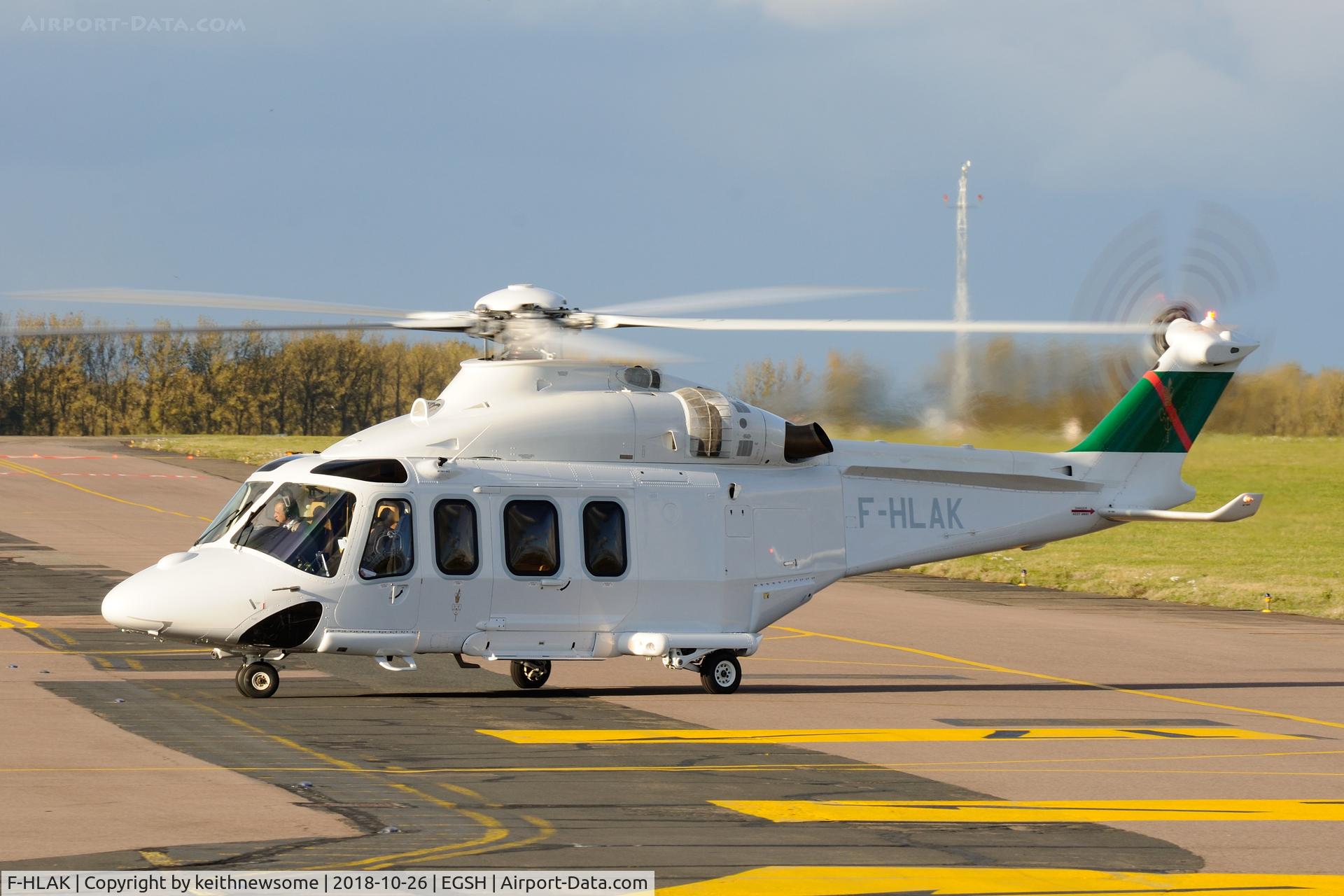 F-HLAK, 2010 AgustaWestland AW-139 C/N 31269, Welcome Visitor.