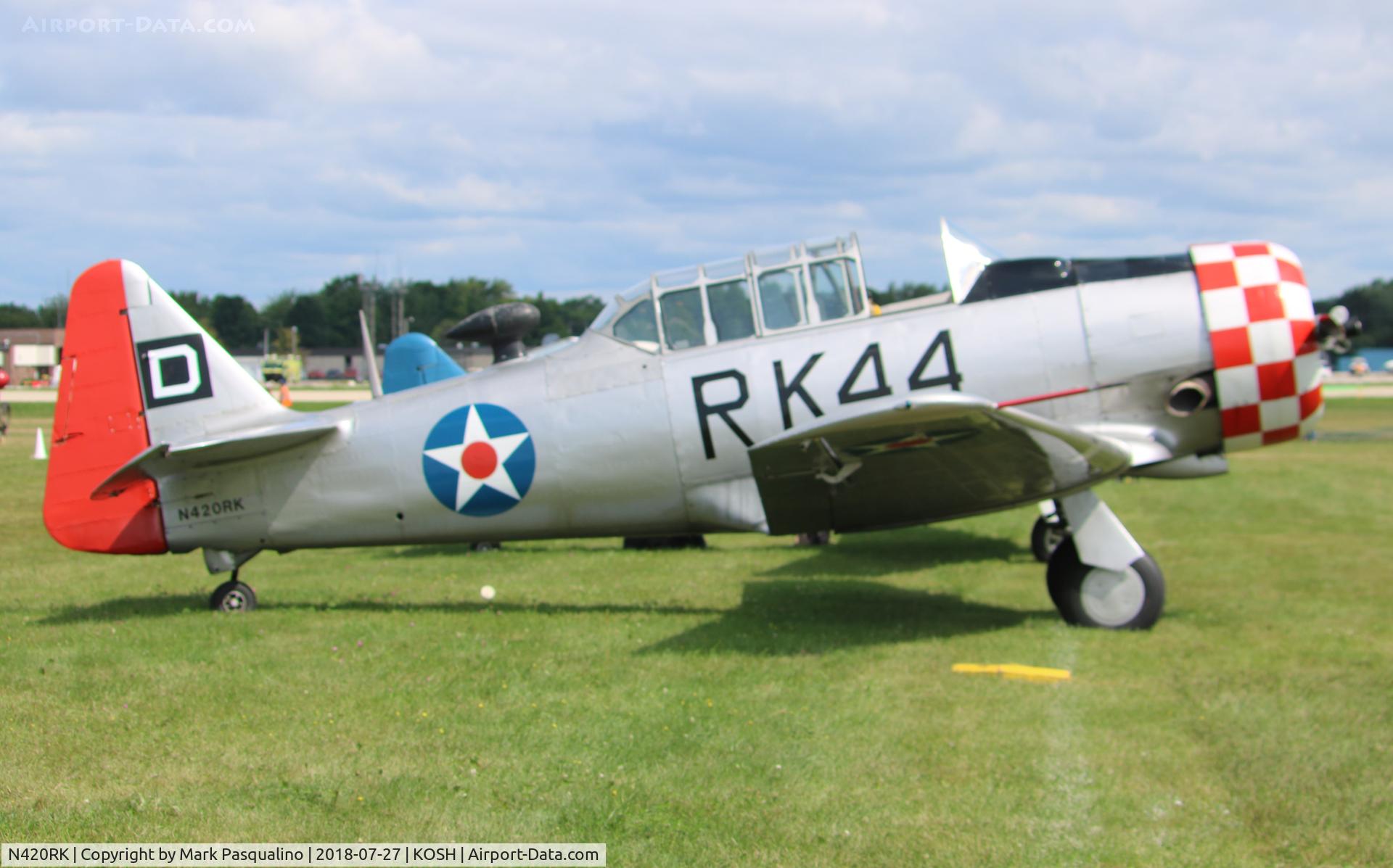 N420RK, 1942 North American AT-6D Texan C/N 42-84933, North American AT-6D