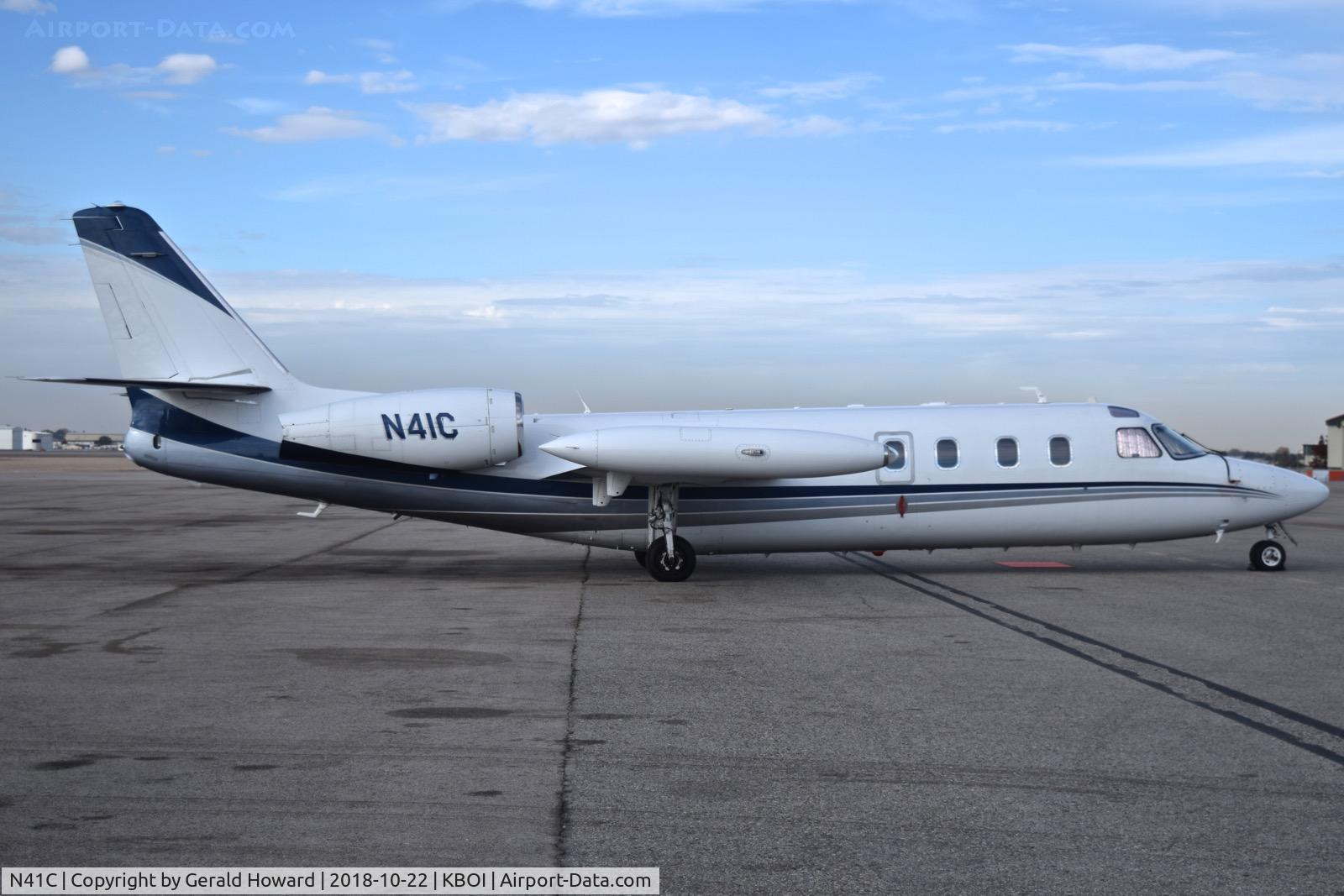N41C, 1983 Israel Aircraft Industries 1124 C/N 398, Parked on the north GA ramp.