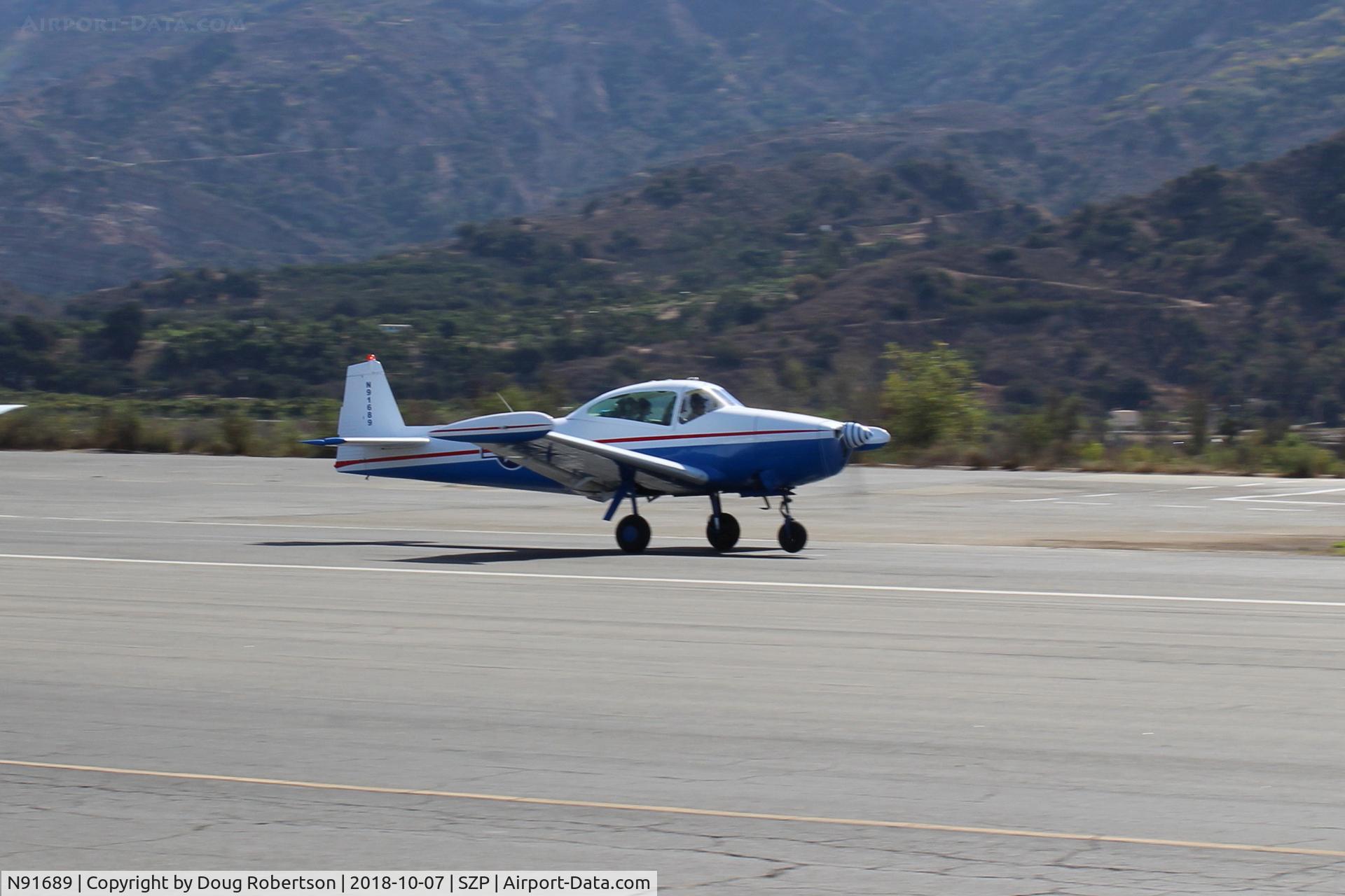 N91689, 1946 North American Navion (NA-145) C/N NAV-4-431, 1946 North American NAVION, Continental E225 upgrade, another landing roll on Rwy 22, Young Eagles flight