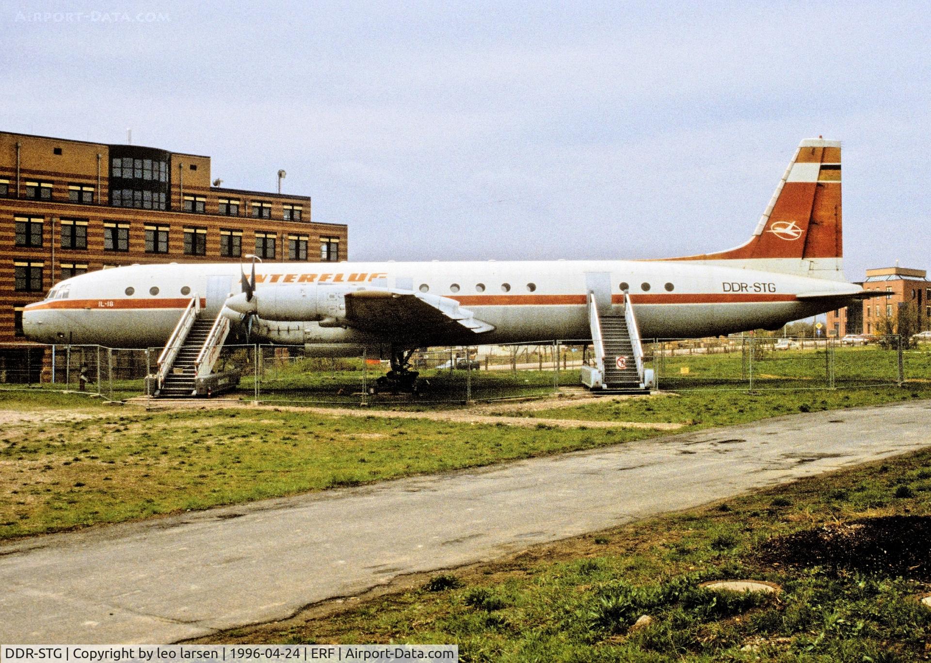 DDR-STG, 1962 Ilyushin Il-18D C/N 182004402, Erfurt 24.4.1996