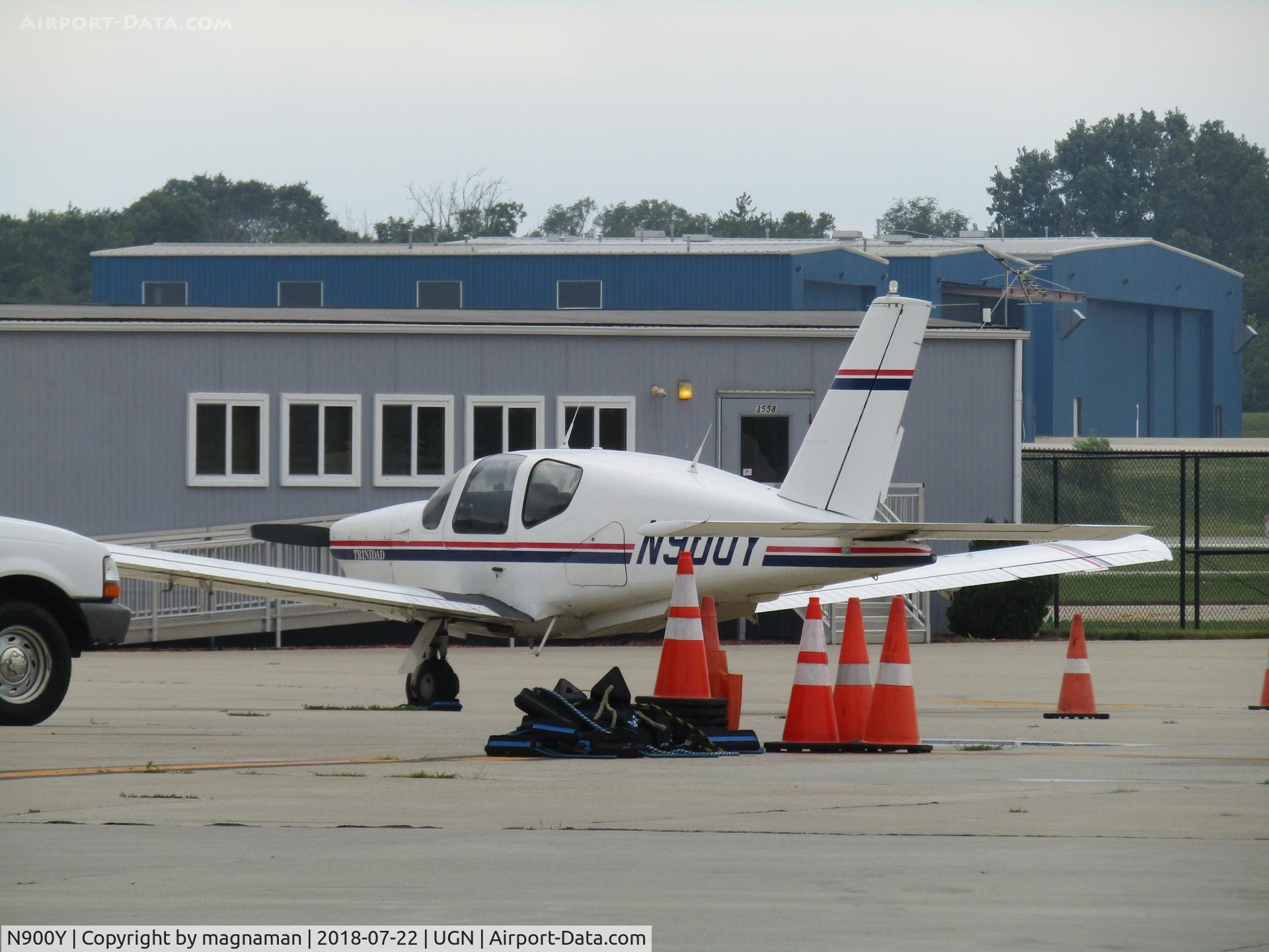 N900Y, Socata TB-20 TRINIDAD C/N 627, out on apron at waukegan