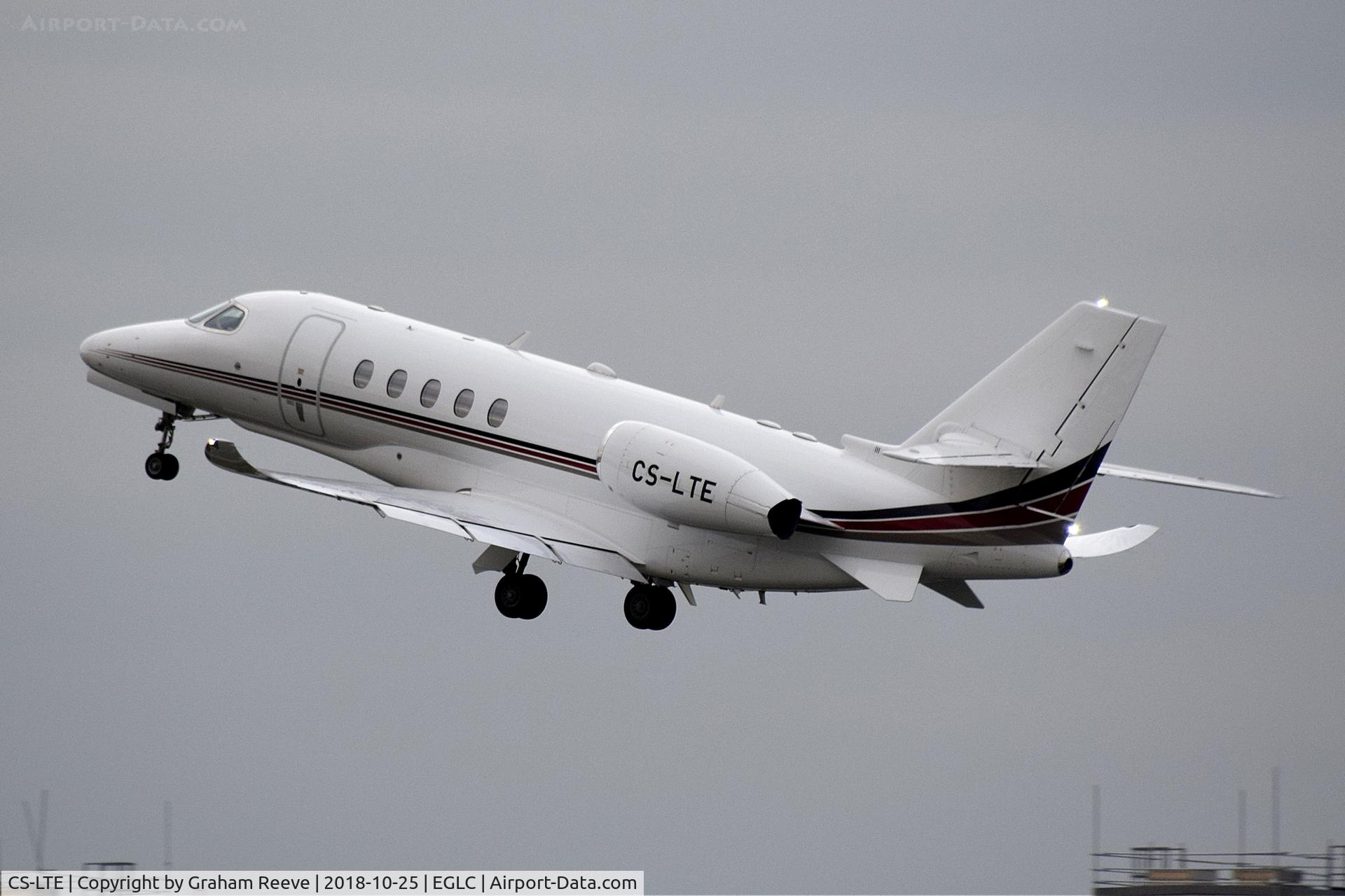 CS-LTE, 2017 Cessna 680A Citation Latitude C/N 680A-0109, Departing from London City Airport.