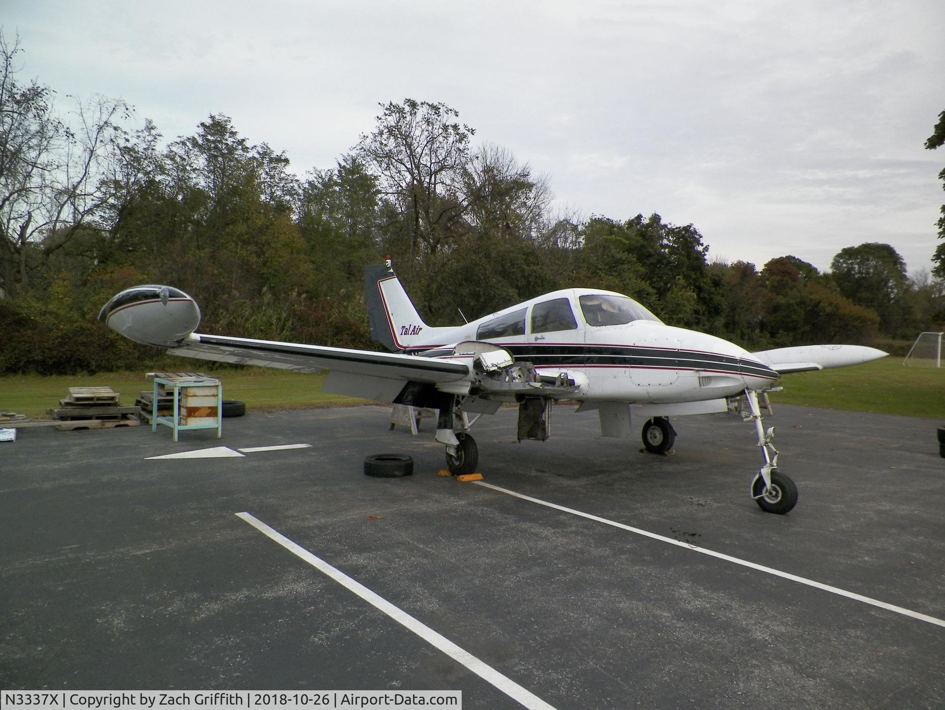 N3337X, 1967 Cessna 310L C/N 310L-0187, Currently located at a small technical high school near Phoenixville, PA