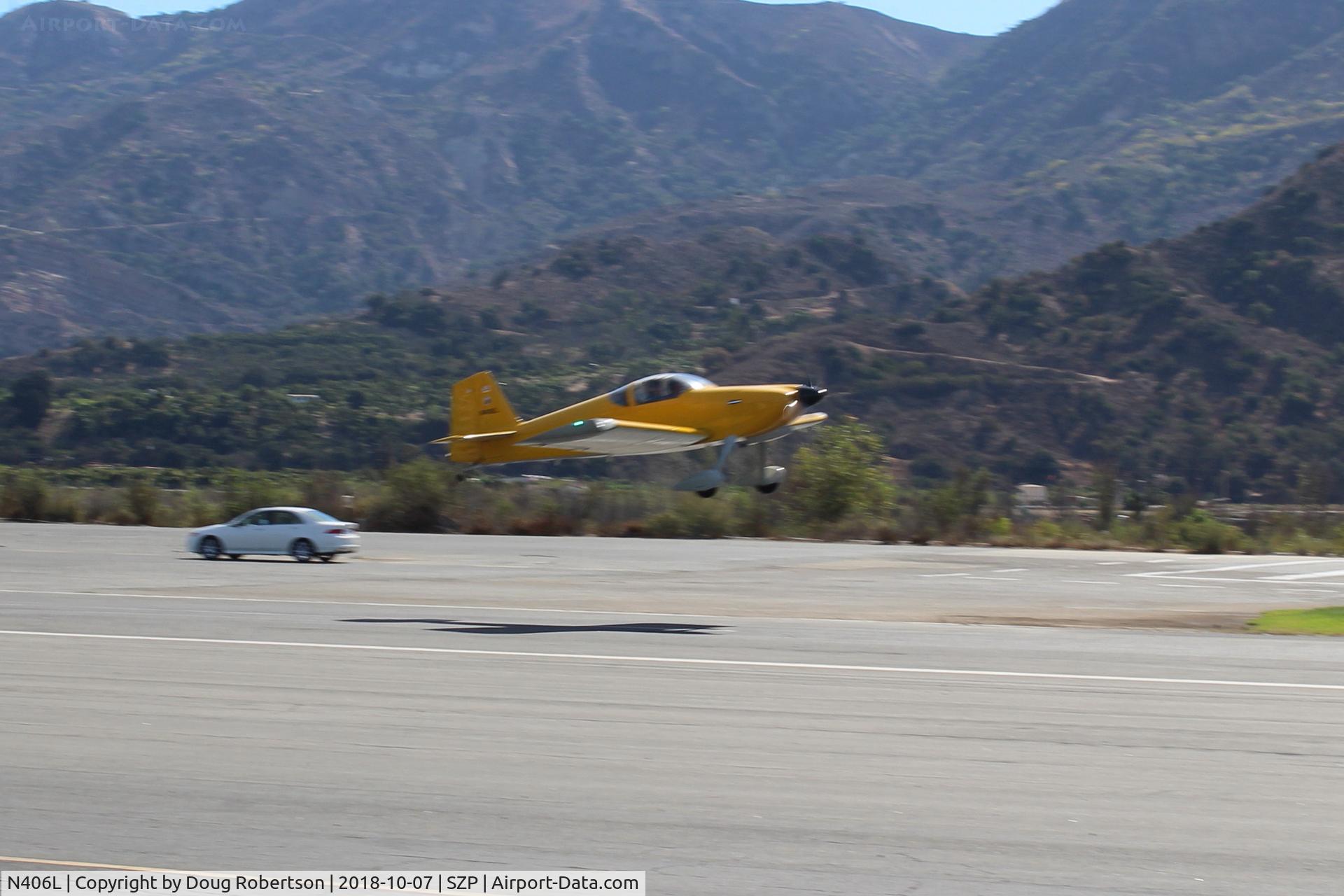 N406L, 2008 Vans RV-6 C/N 936, Provo VANs RV-6, Lycoming O-320 160 Hp, takeoff climb Rwy 22. Young Eagles flight
