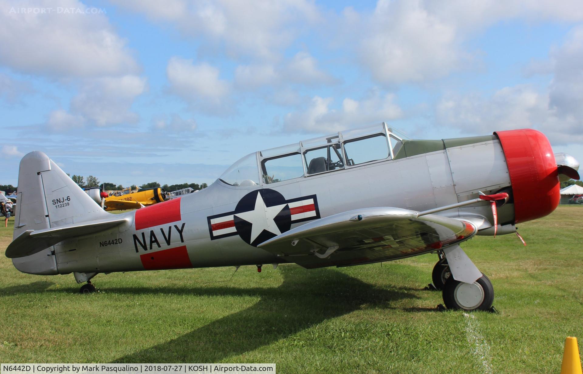 N6442D, 1959 North American SNJ-6 Texan C/N 121-43142, North American SNJ-6